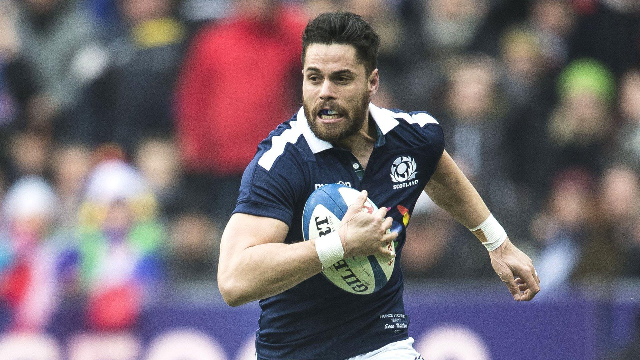 Scotland and Saracens wing Sean Maitland