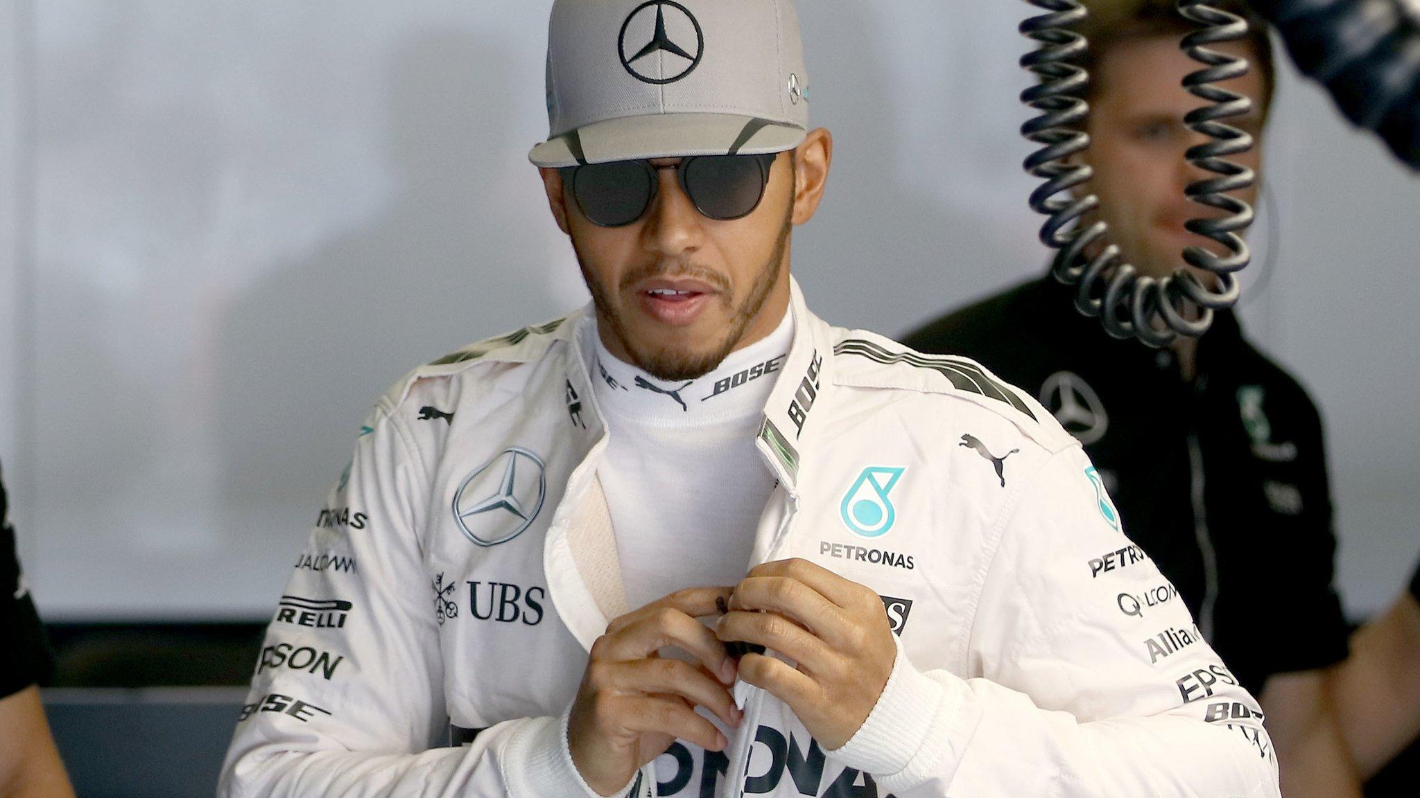 Mercedes F1 driver Lewis Hamilton