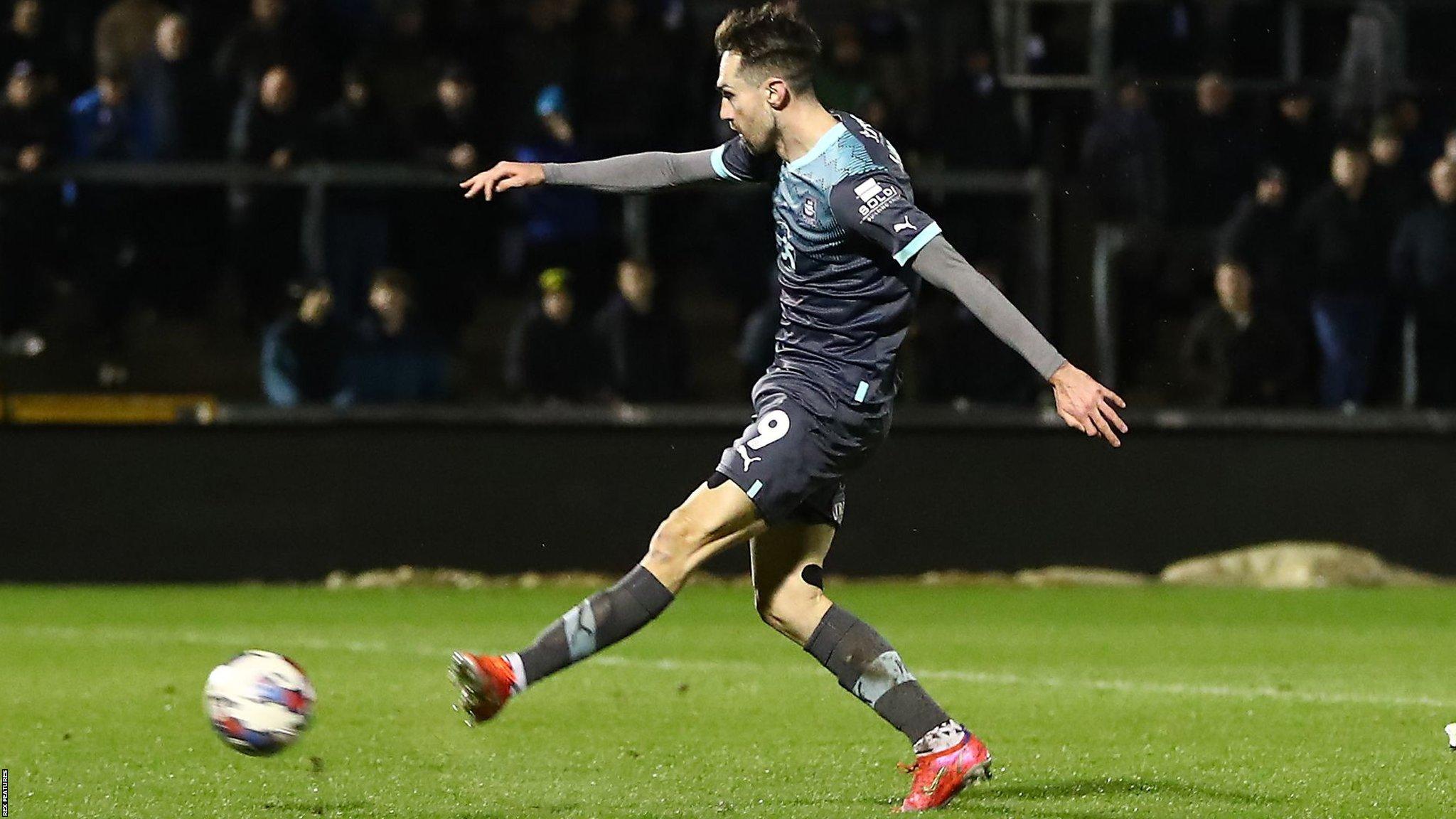 Ryan Hardie doubles Plymouth's lead against Bristol Rovers in their EFL Trophy semi-final