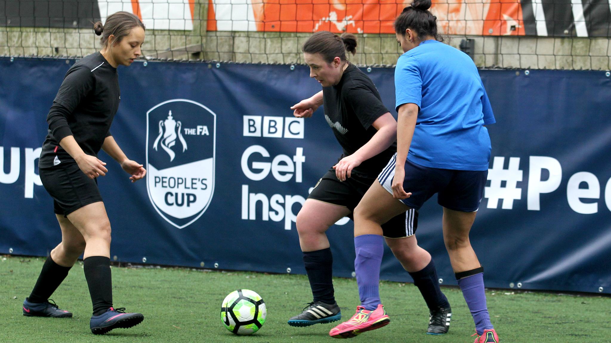 FA People's Cup action