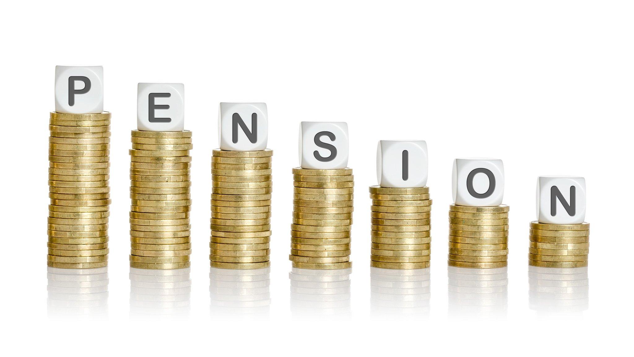 Coins spelling pension