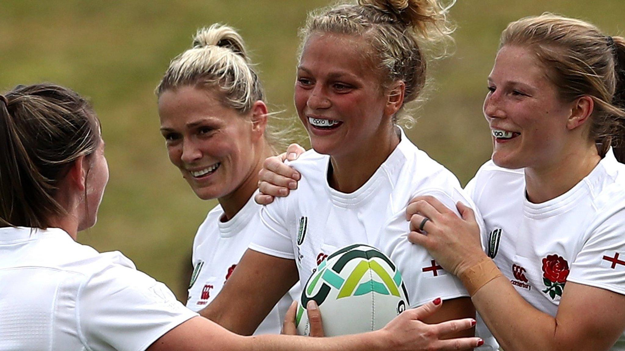 England women celebrate