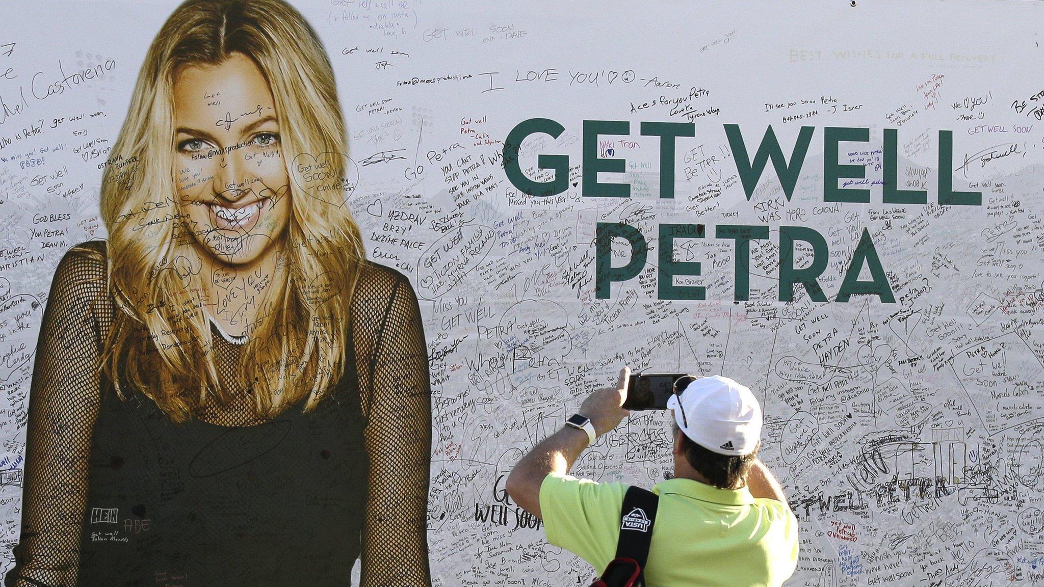 Messages of support for Kvitova at Indian Wells in March