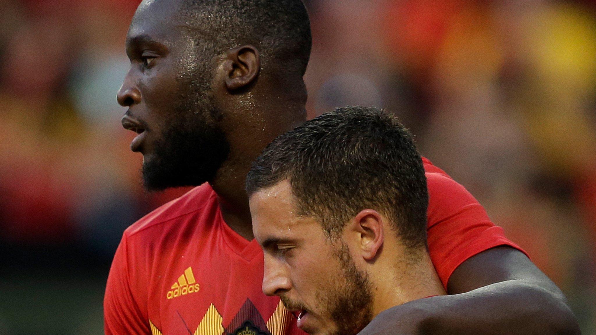 Romelu Lukaku and Eden Hazard