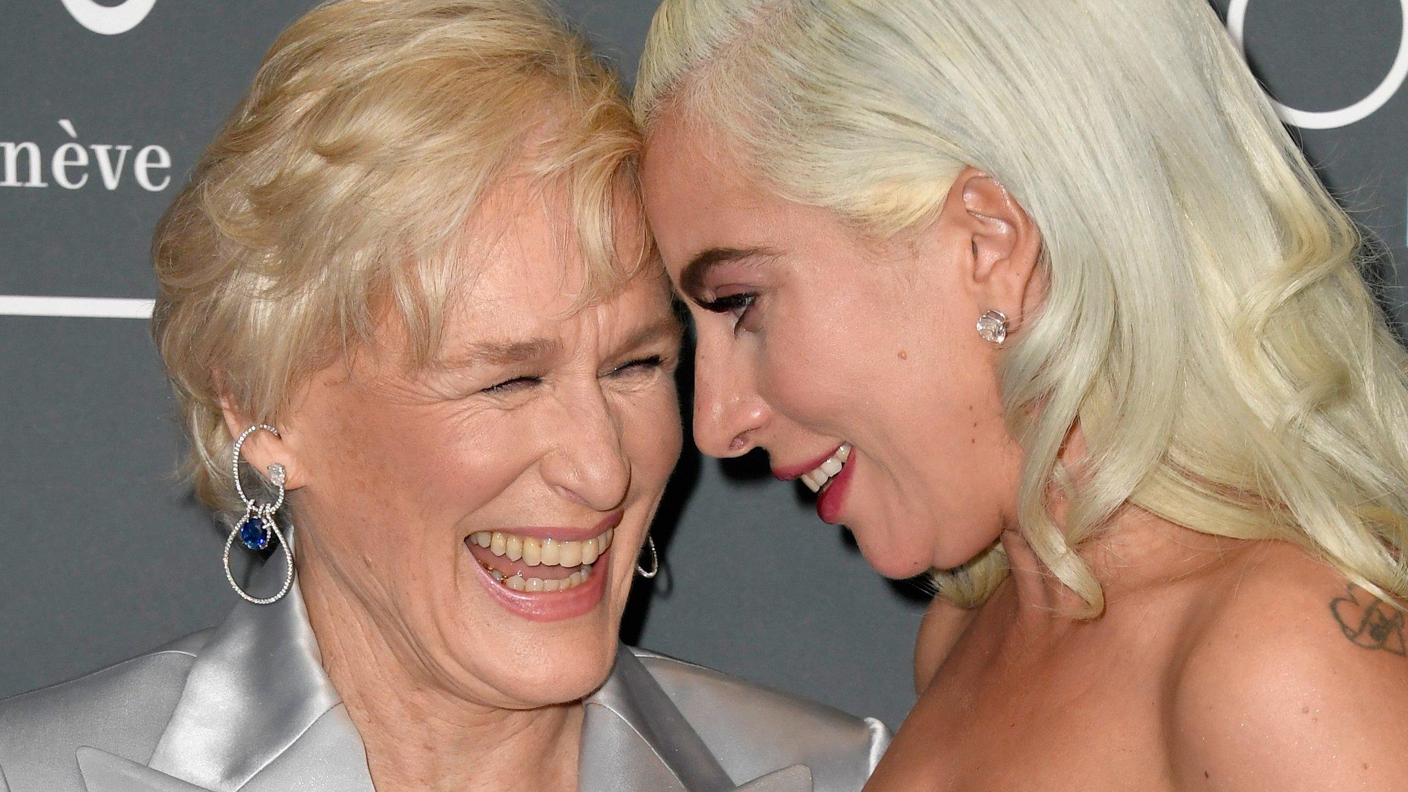 Glenn Close and Lady Gaga at the Critics' Choice Awards