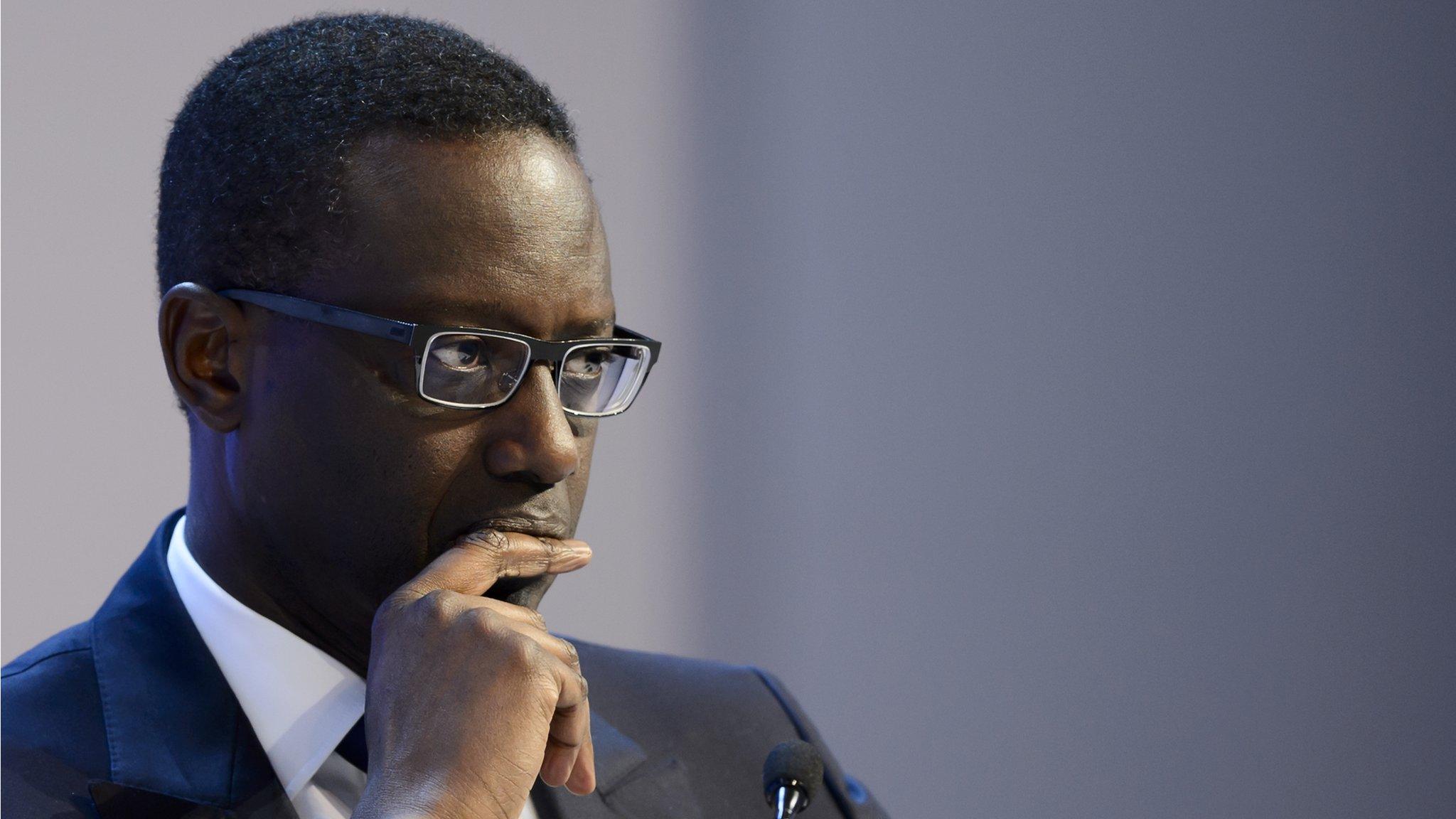 Credit Suisse CEO Tidjane Thiam at the World Economic Forum annual meeting on January 23, 2015