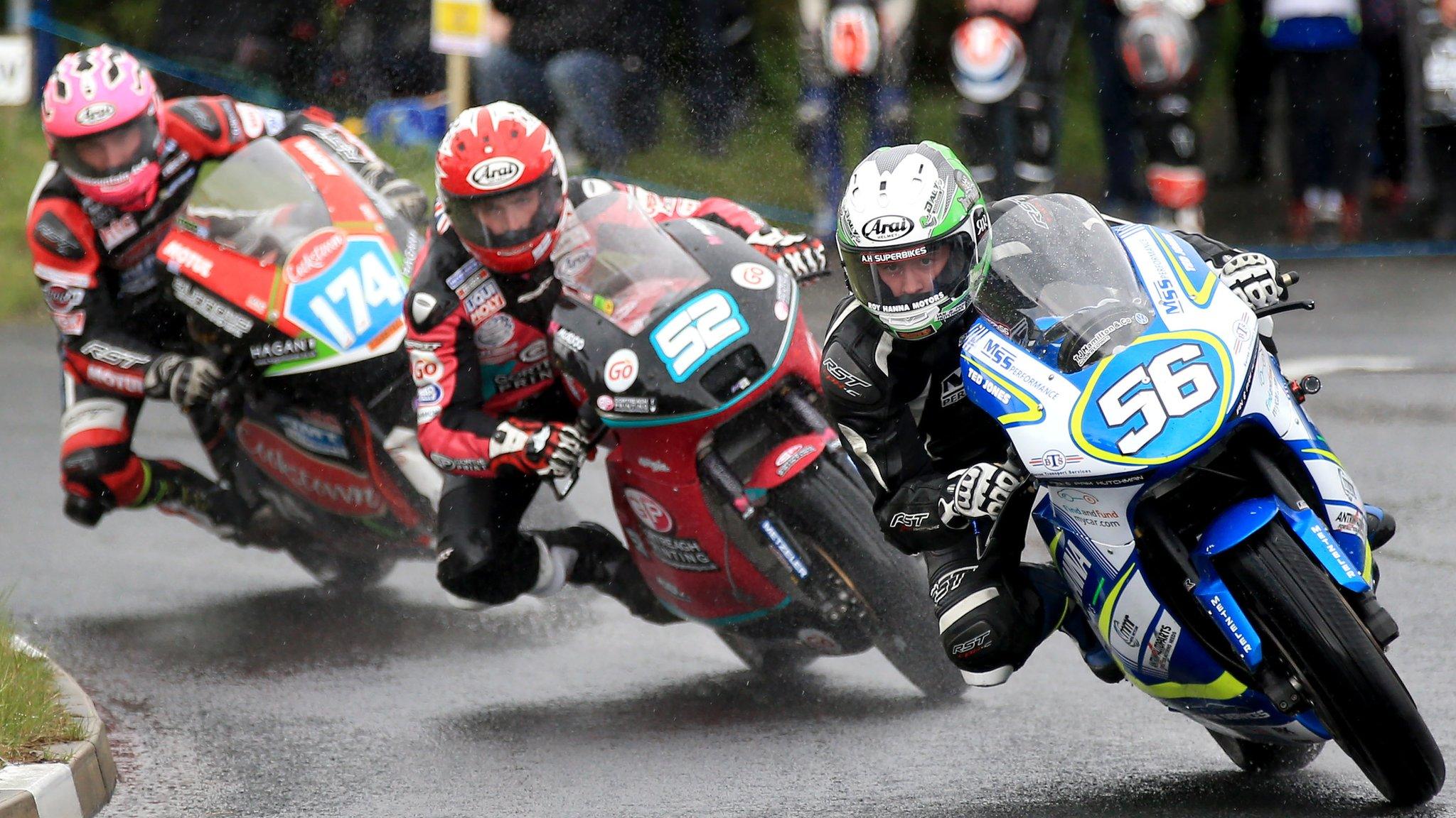 Action from NW200 Tuesday practice