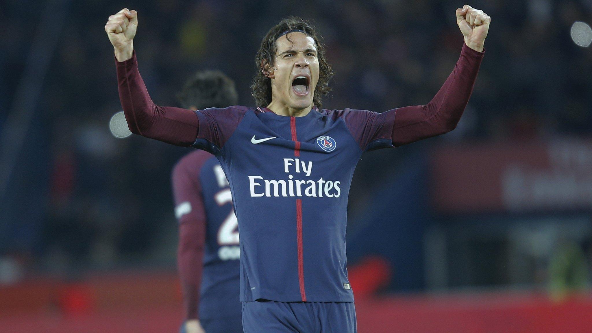 Paris St-Germain striker Edinson Cavani