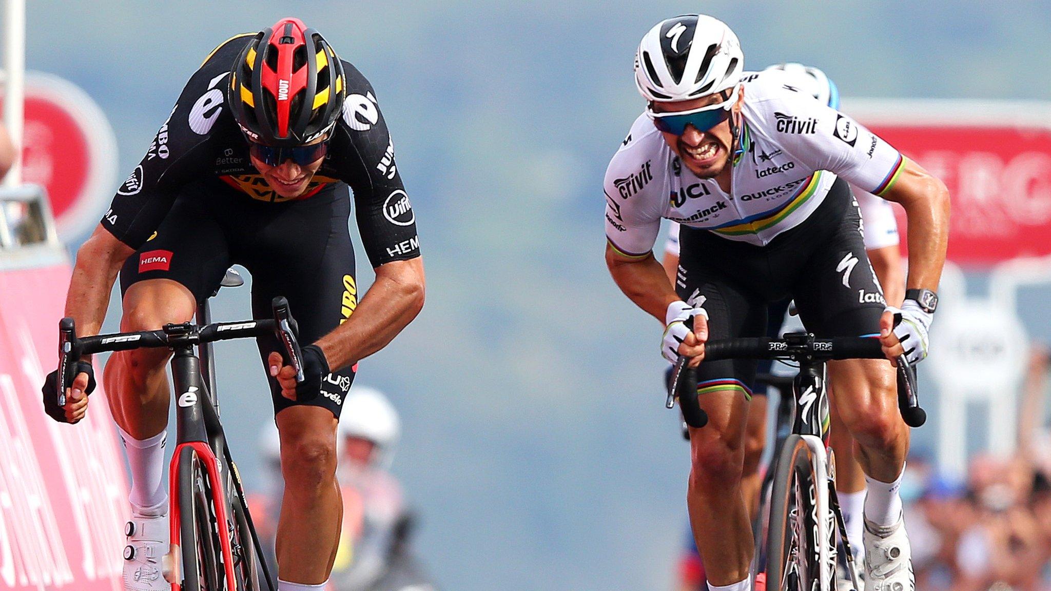 Wout van Aert and Julian Alaphilippe