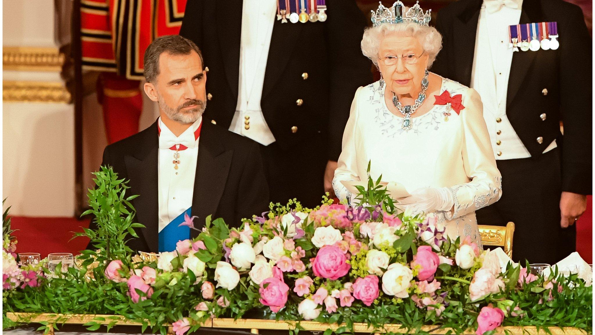 King Felipe and Queen Elizabeth II