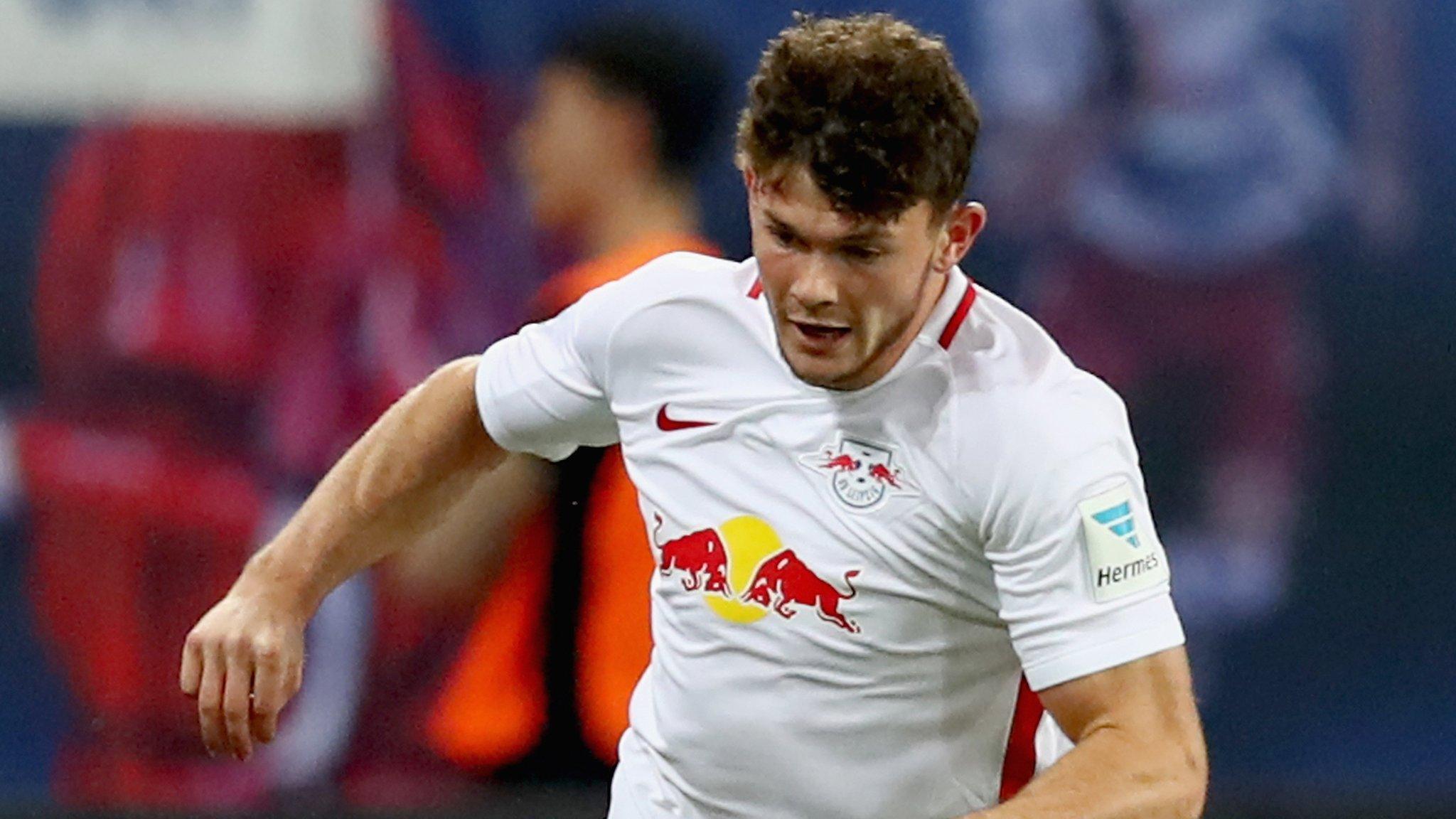 Oliver Burke in action for RB Leipzig