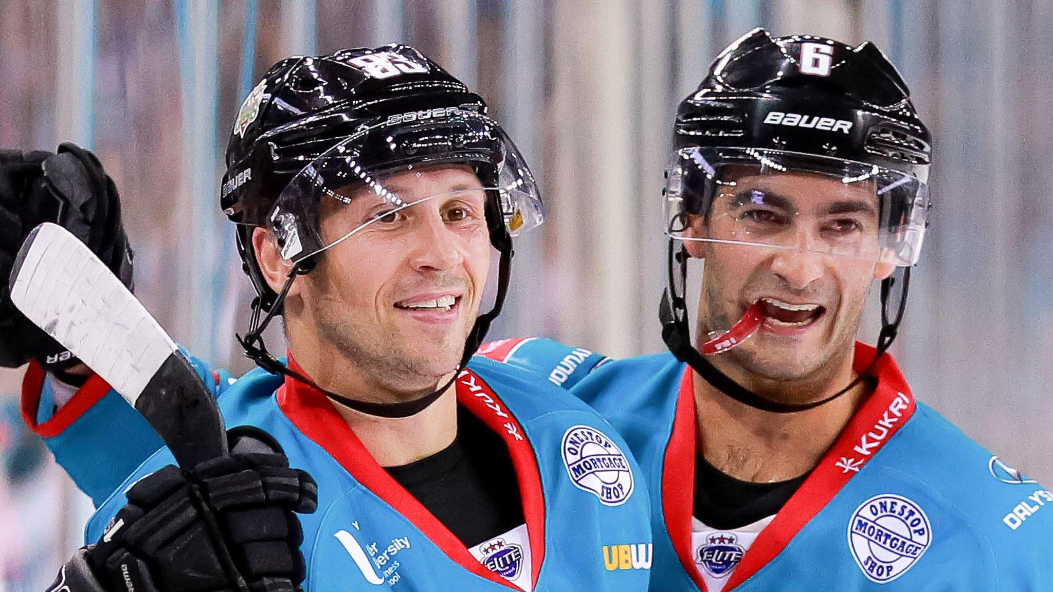 Dustin Johner and Spiro Goulakos were both on target for the Belfast Giants in the win over Guildford Flames