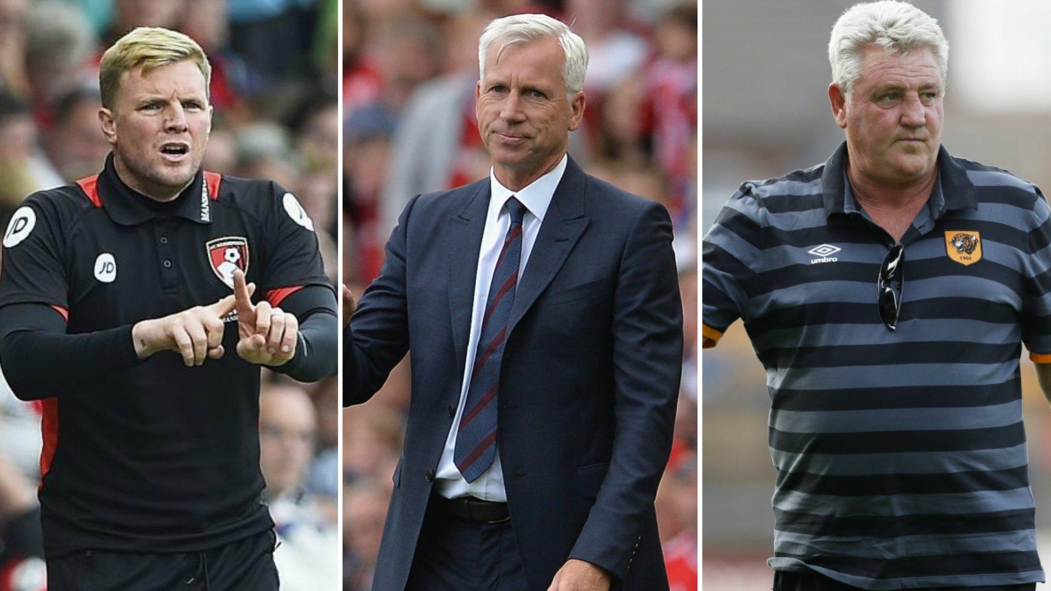 Eddie Howe, Alan Pardew and Steve Bruce