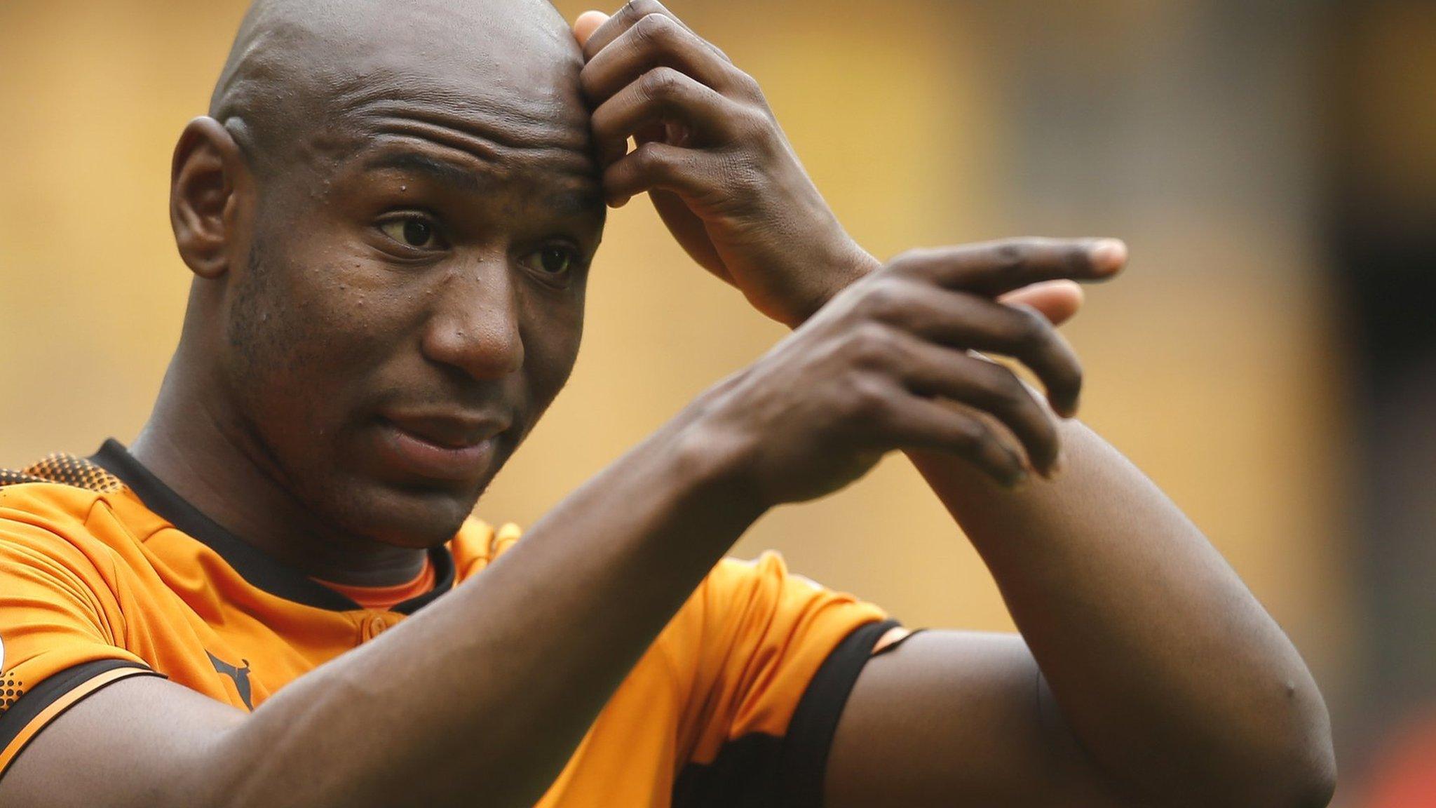 Benik Afobe in action for Wolves