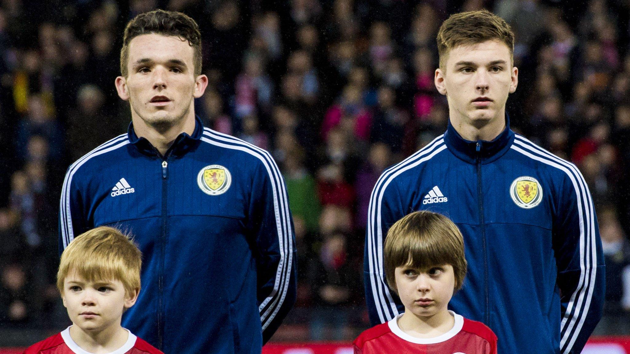 John McGinn and Kieran Tierney line up for Scotland for the first time