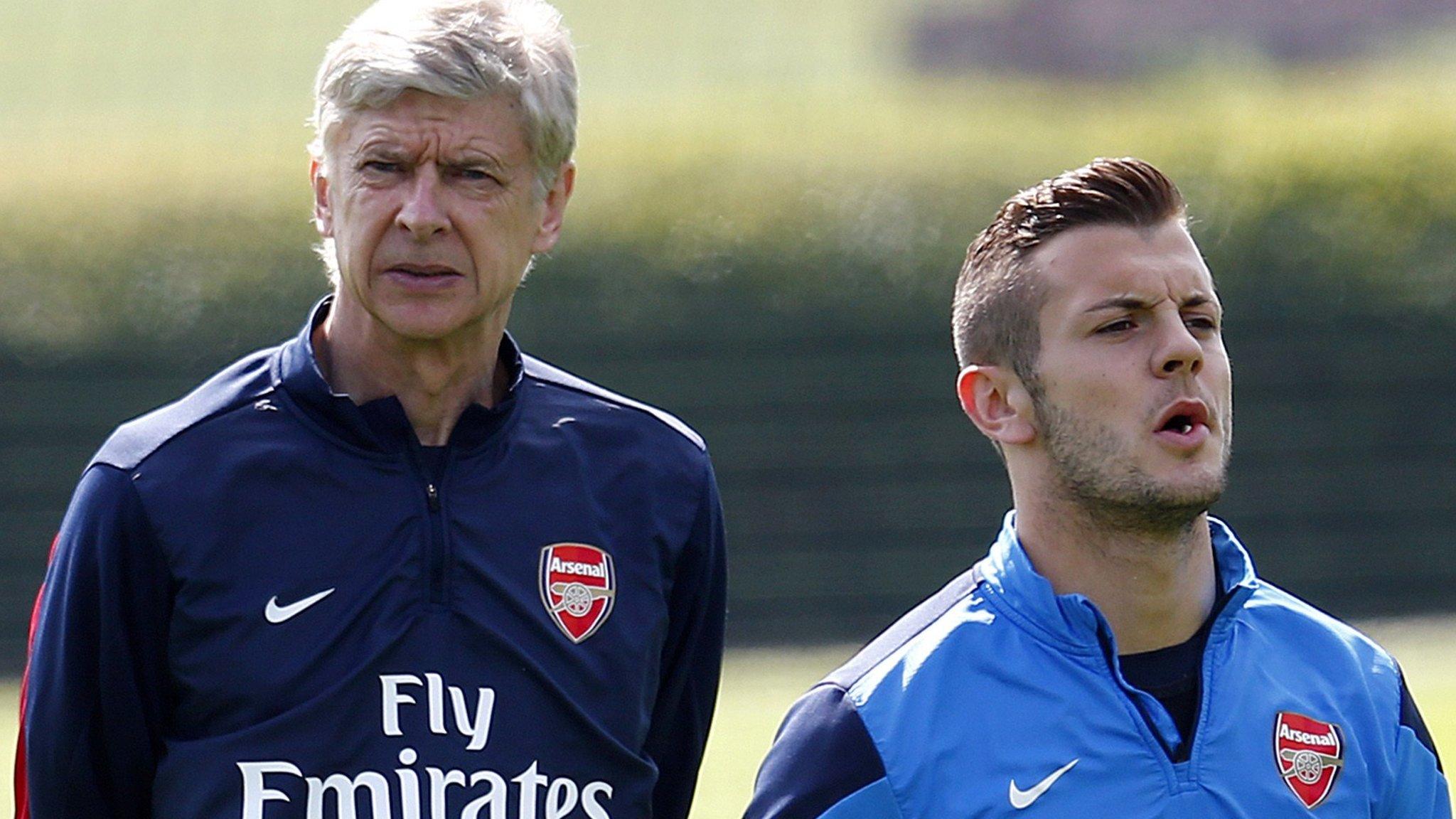 Jack Wilshere and Arsene Wenger