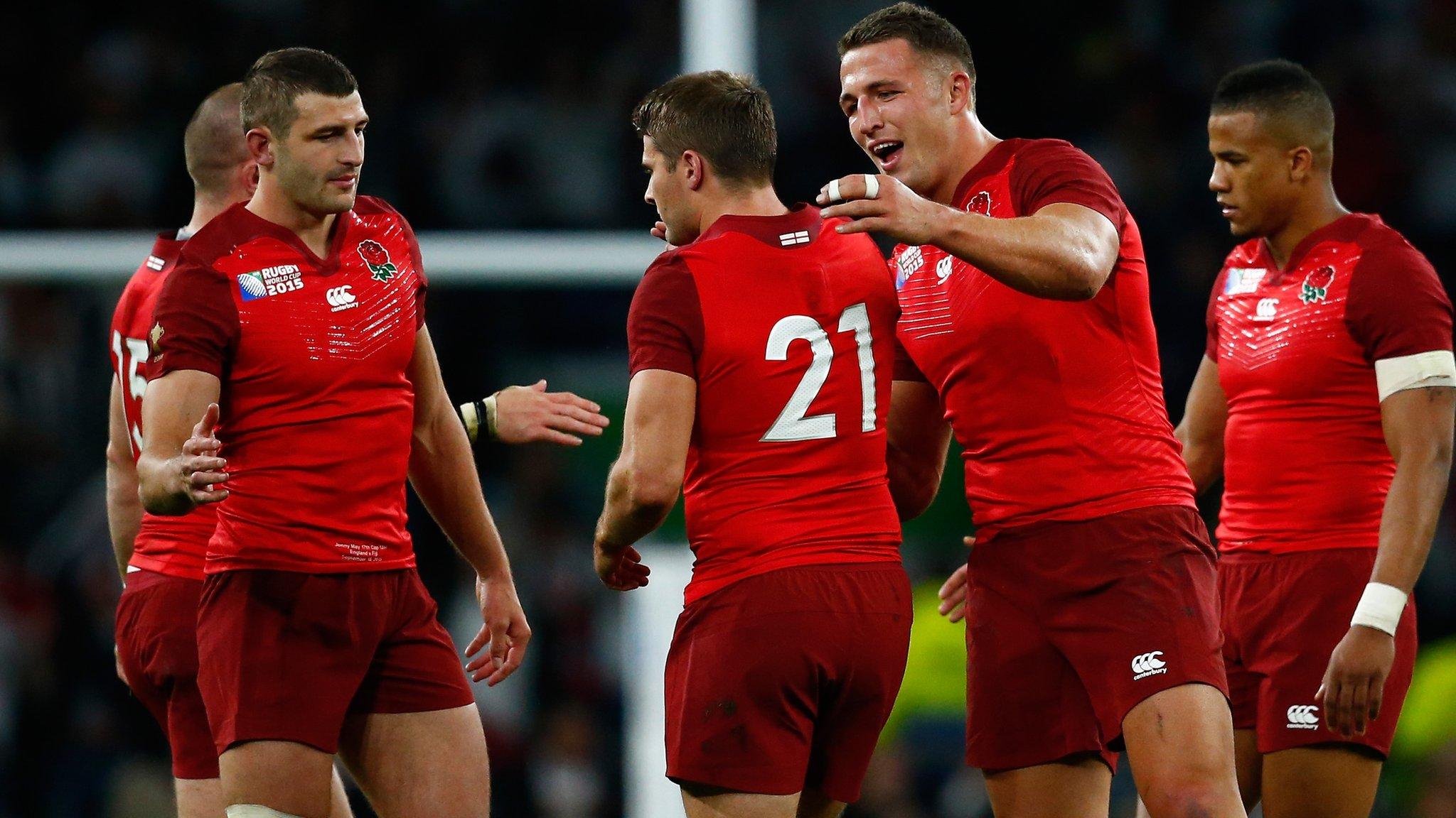 England celebrate