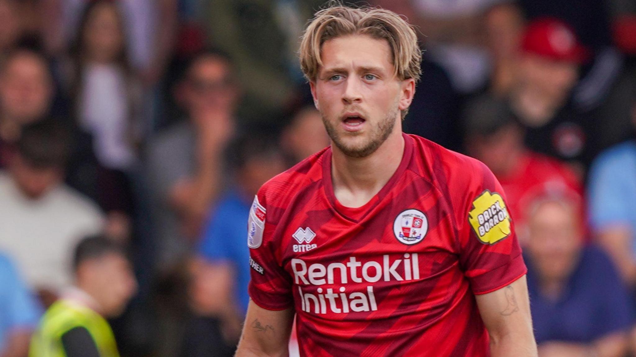 Will Swan in Crawley Town colours