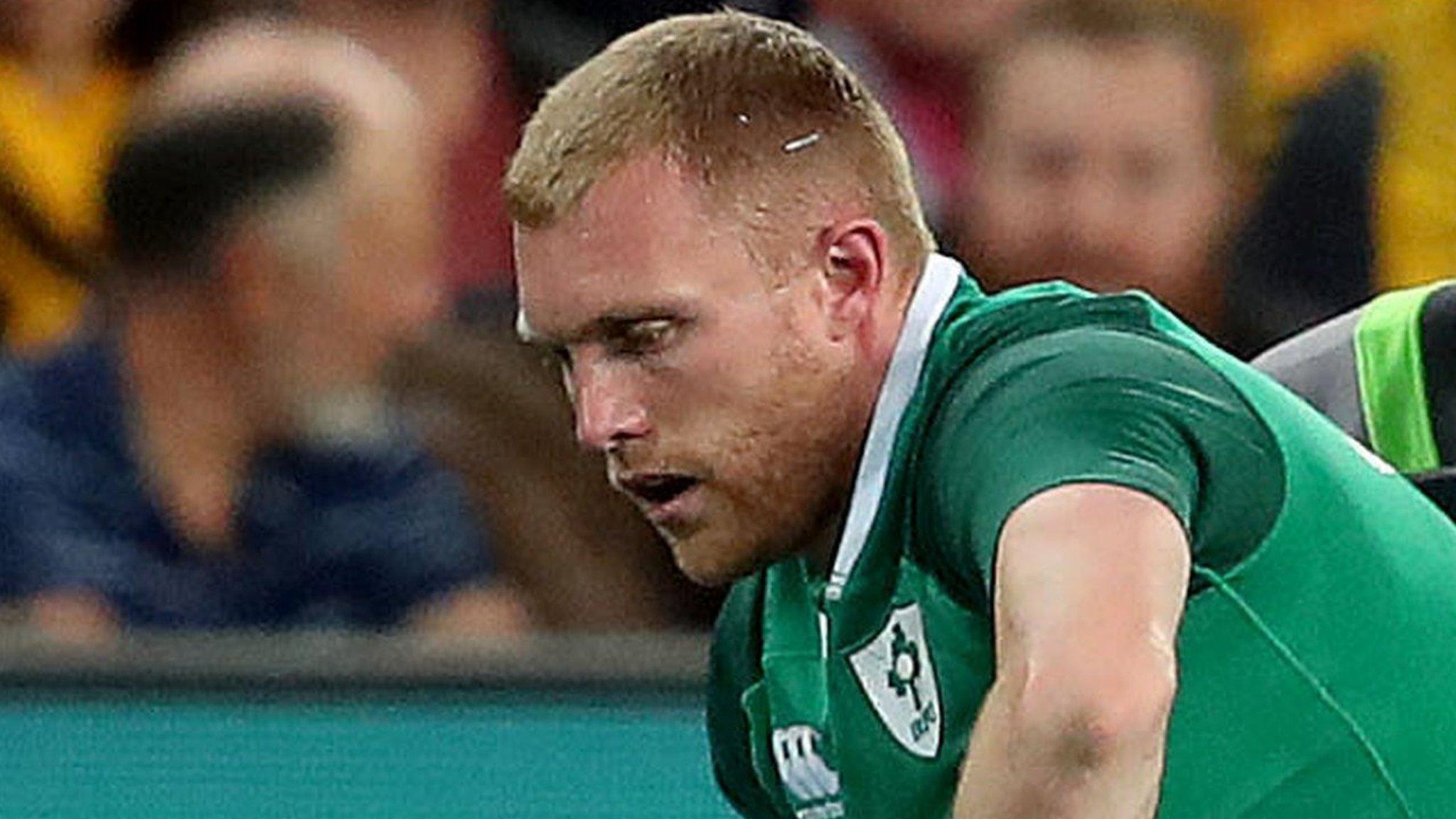 Keith Earls did not return to the field after undergoing a head injury assessment during the first half in Brisbane