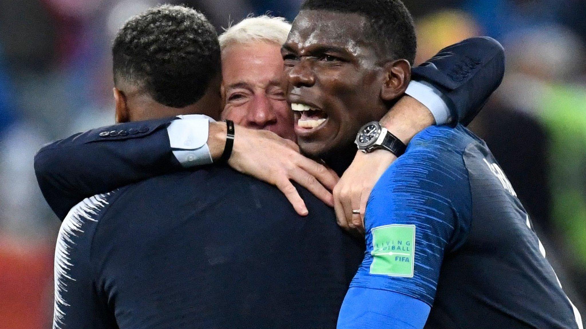 Paul Pogba and Didier Deschamps