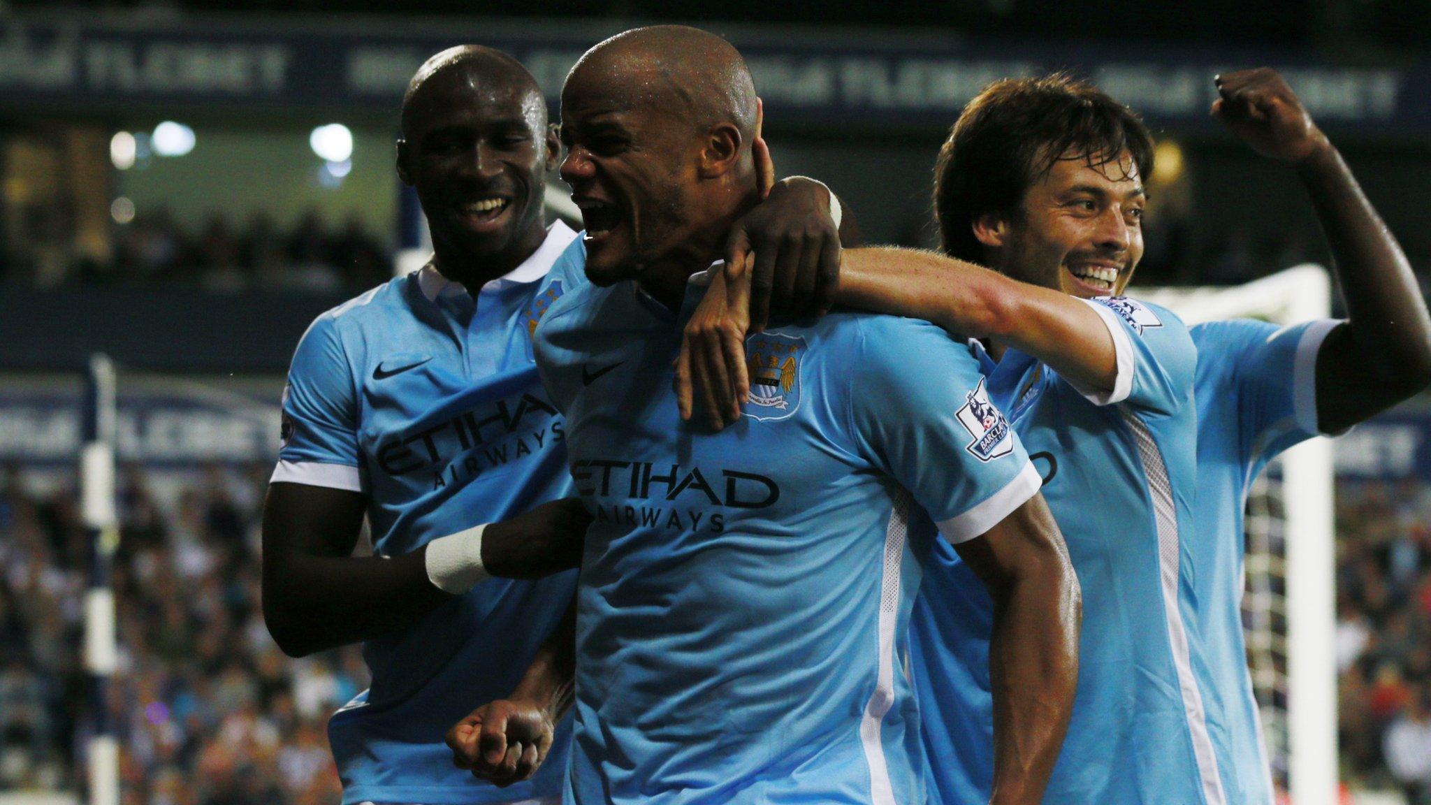 Vincent Kompany celebrates