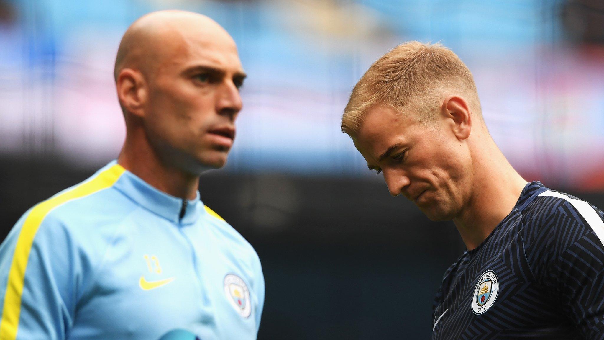 Willy Caballero and Joe Hart