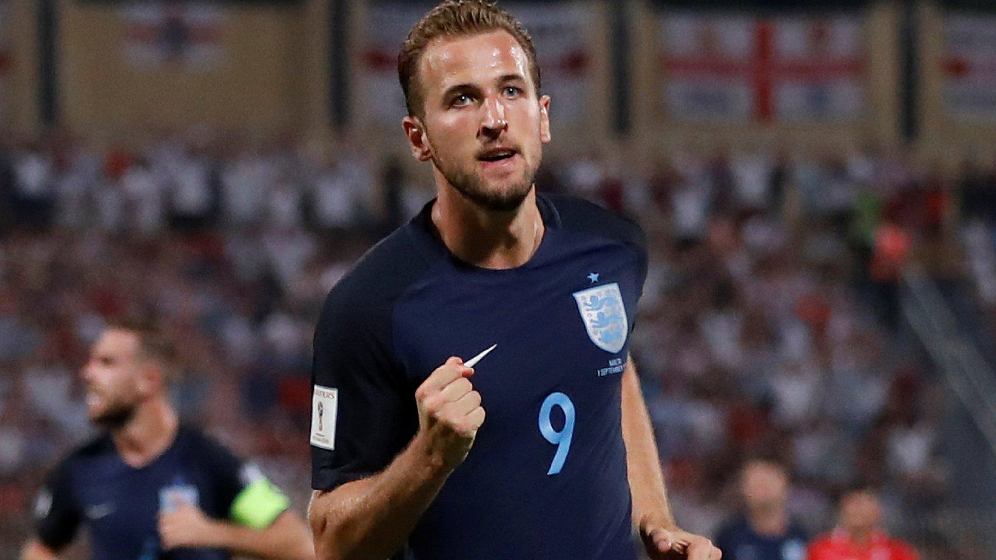 Harry Kane in action for England