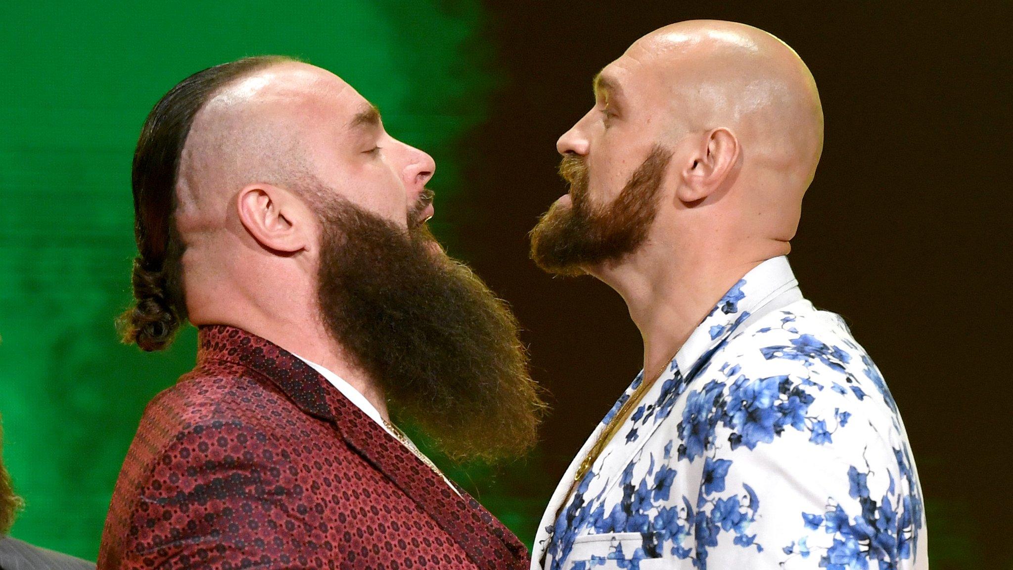 Brawn Strowman and Tyson Fury