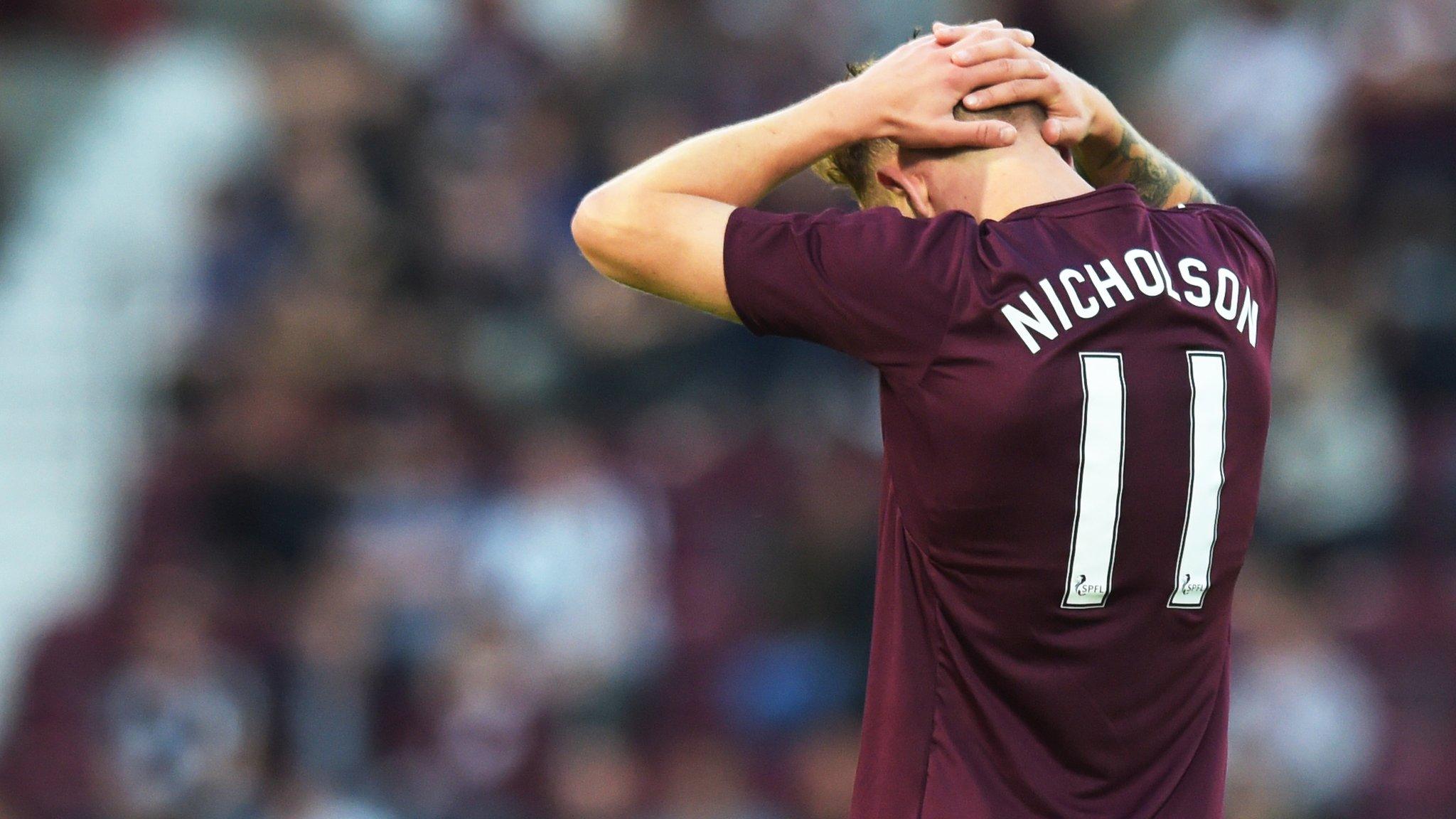 Hearts midfielder Sam Nicholson