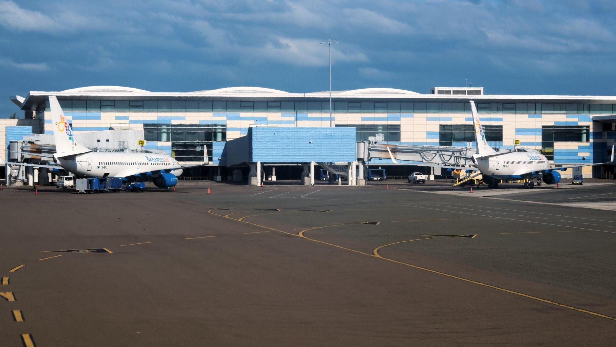 Generic external view of Nassau International Airport. 