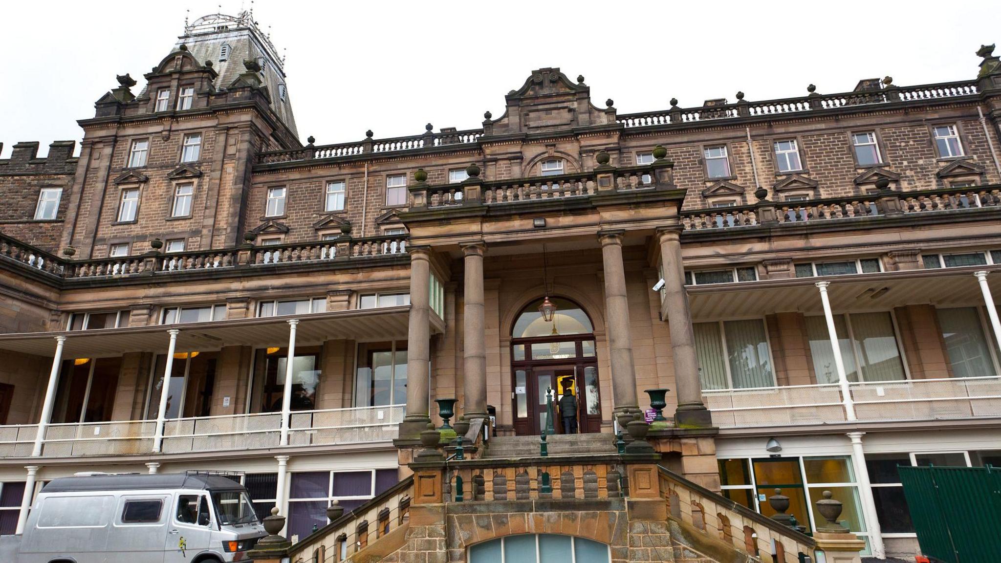 Exterior view of Derbyshire County Council's headquarters in Matlock