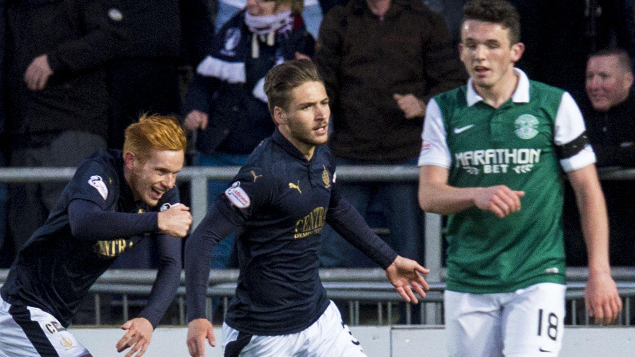 Falkirk v Hibs in the play-off semi-final