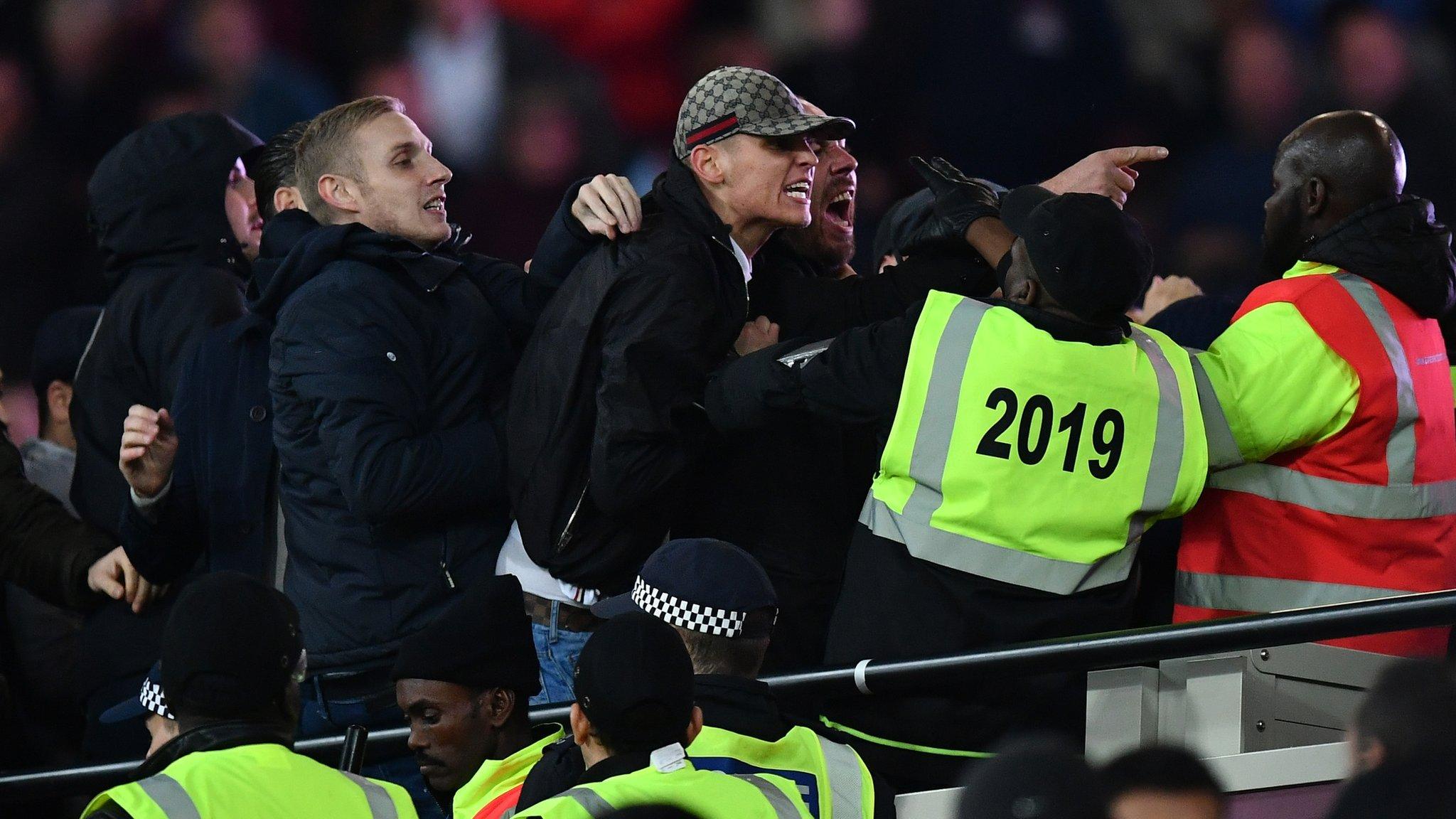 Crowd trouble at the London Stadium