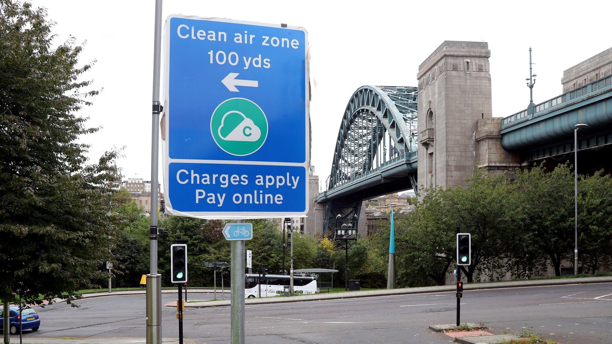 The Clean Air Zone covers Newcastle City Centre