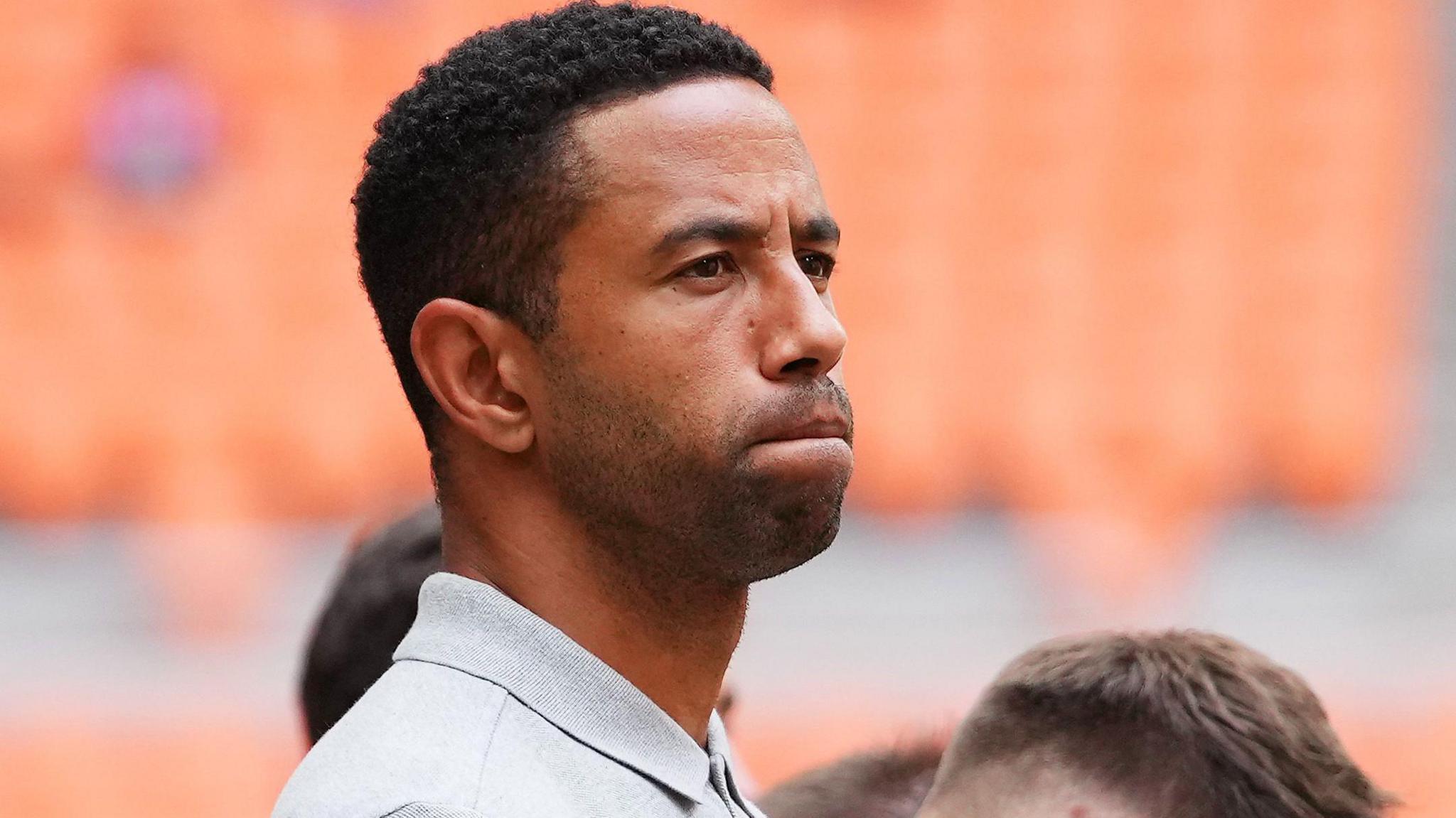 Ryan Garry watching England's Under-17 team play Uzbekistan