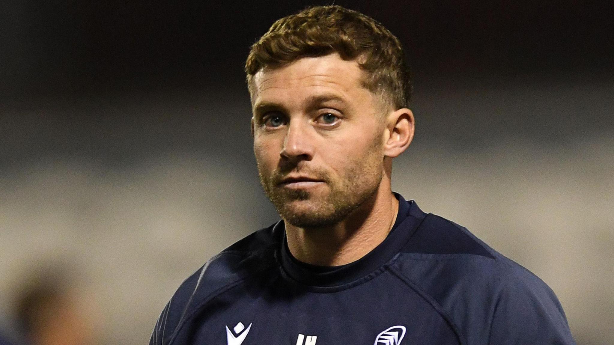 Leigh Halfpenny watches on as Cardiff prepare