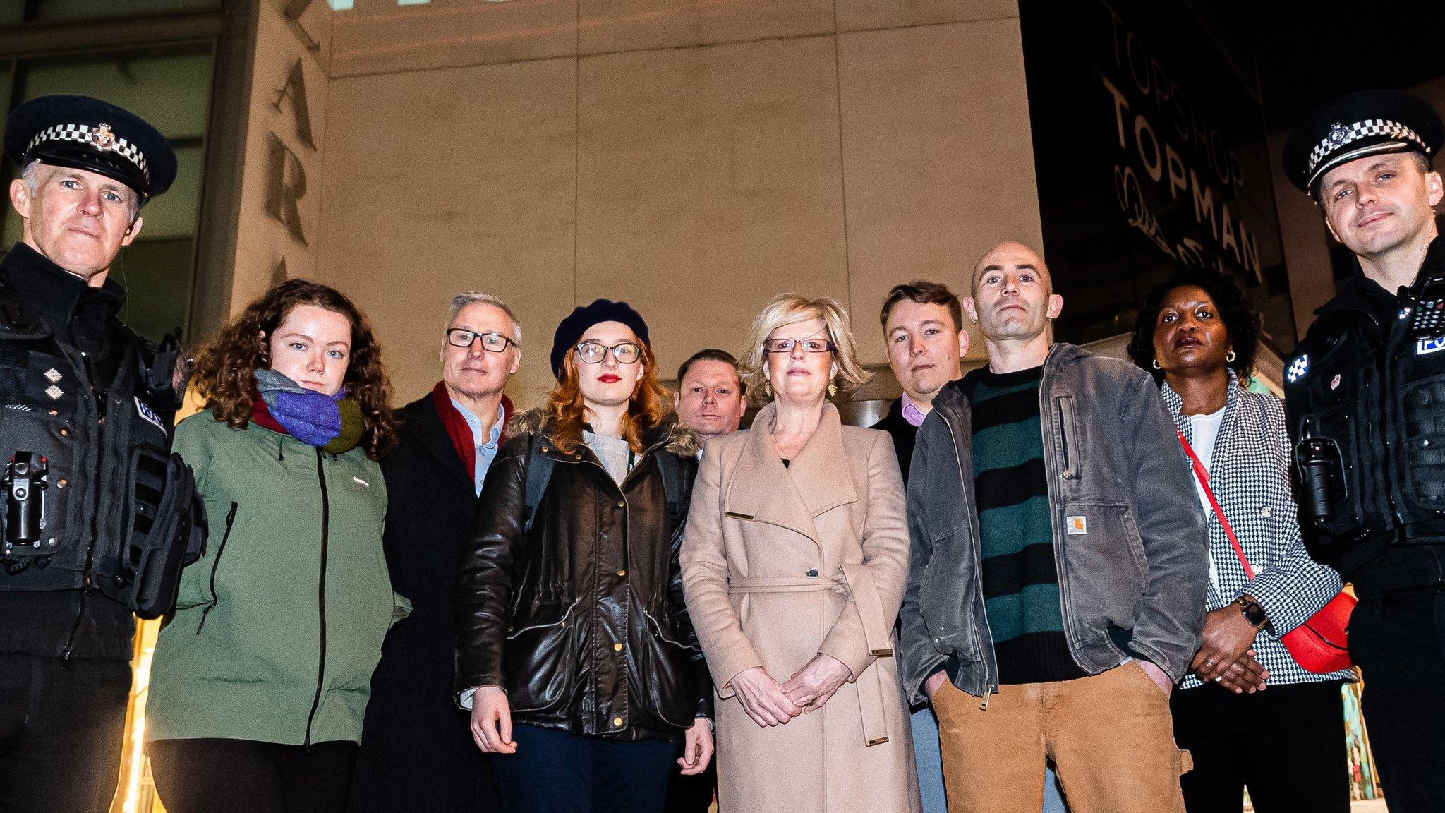 Representatives from the Safer Exeter Partnership, including Devon and Cornwall Police, University of Exeter, Exeter City Council and Kindling Interventions.