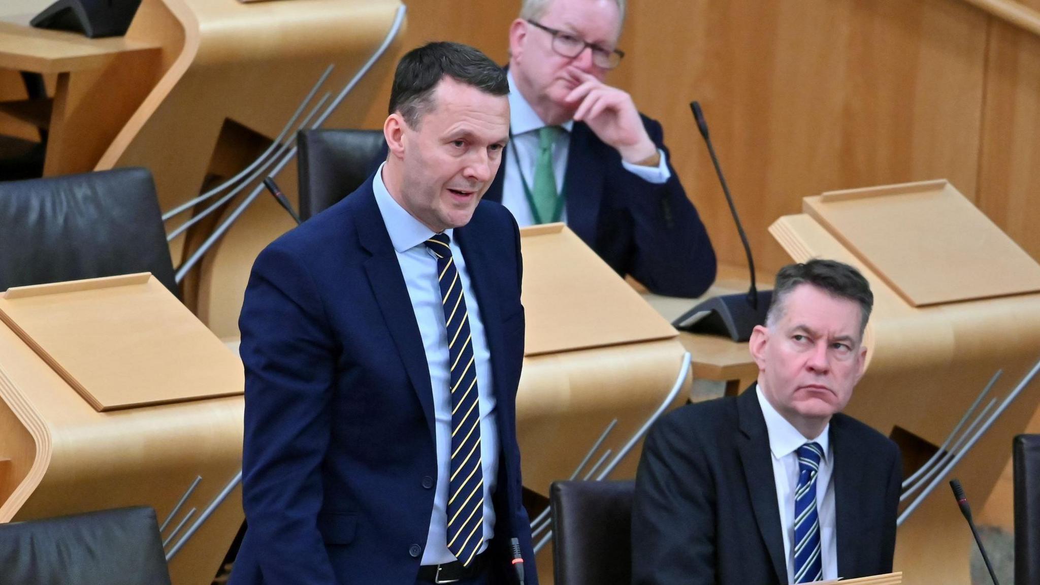 Russell Findlay speaking in Holyrood