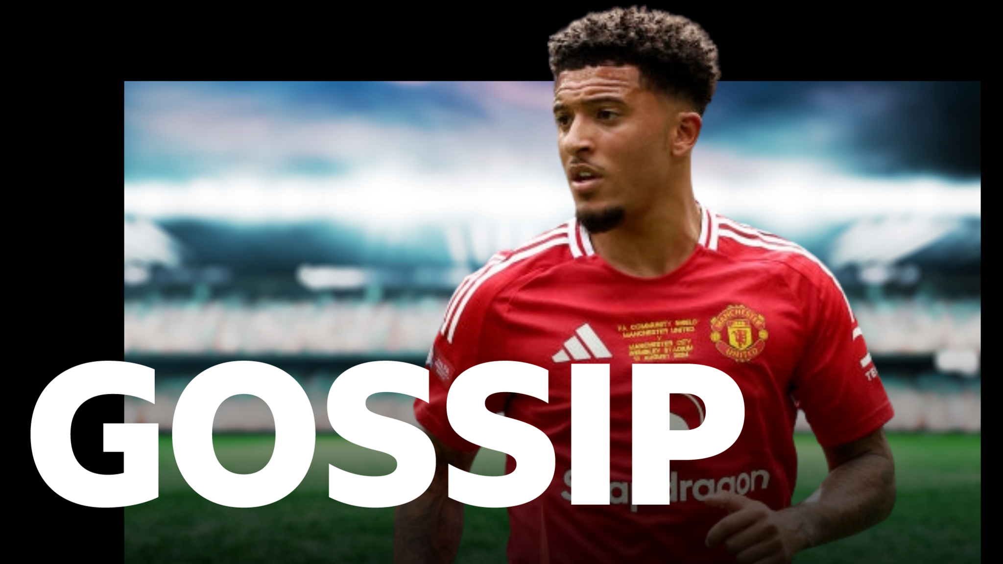 Jadon Sancho playing at Manchester United