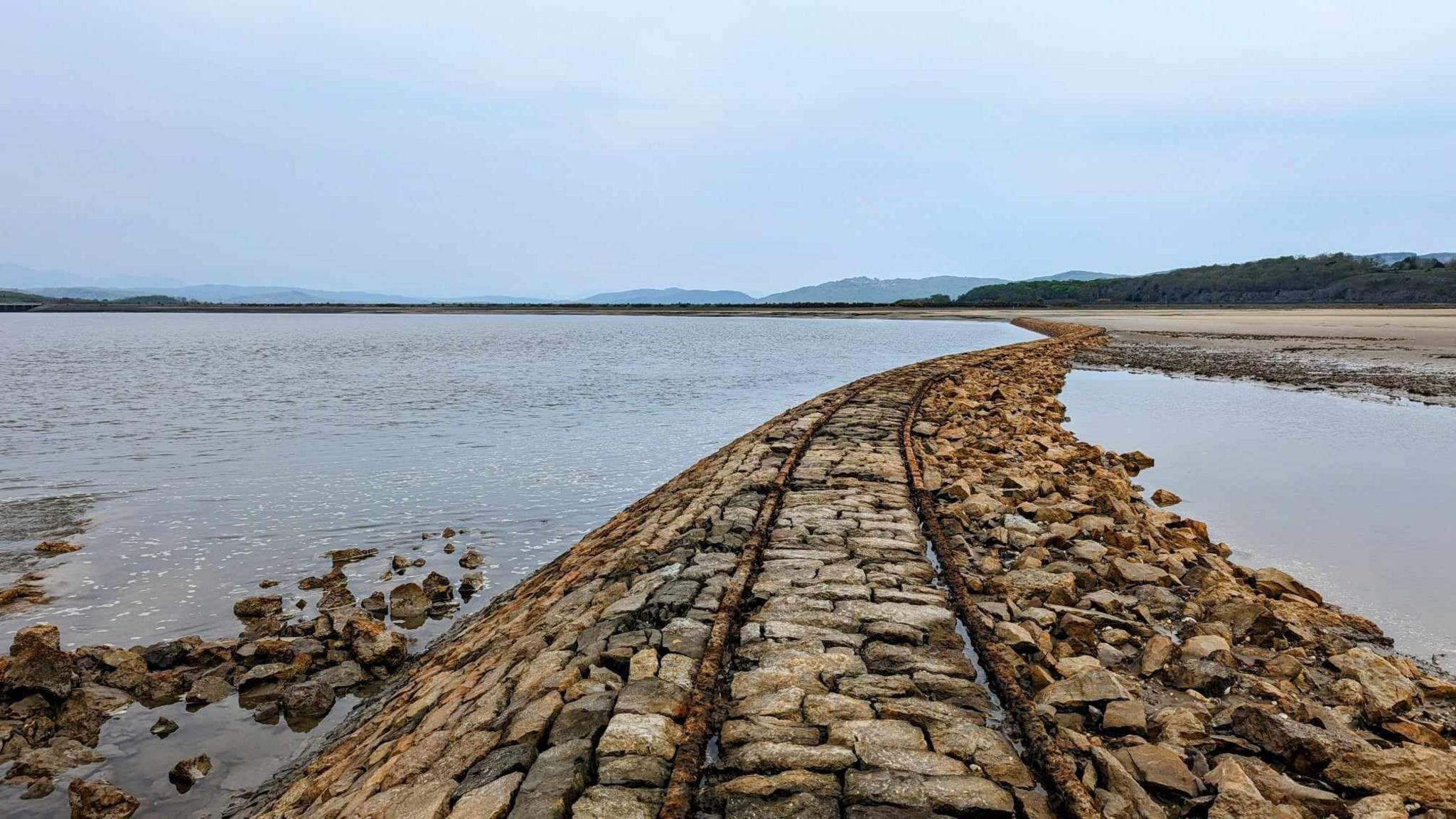 A photograph of an uncovered cart line from the 19th century in Ulverston.