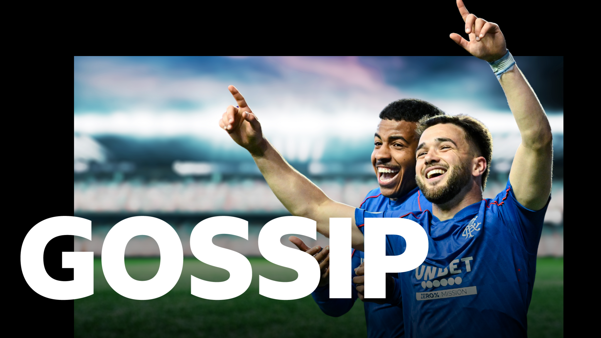 Rangers' Hamza Igamane and Nicolas Raskin celebrate