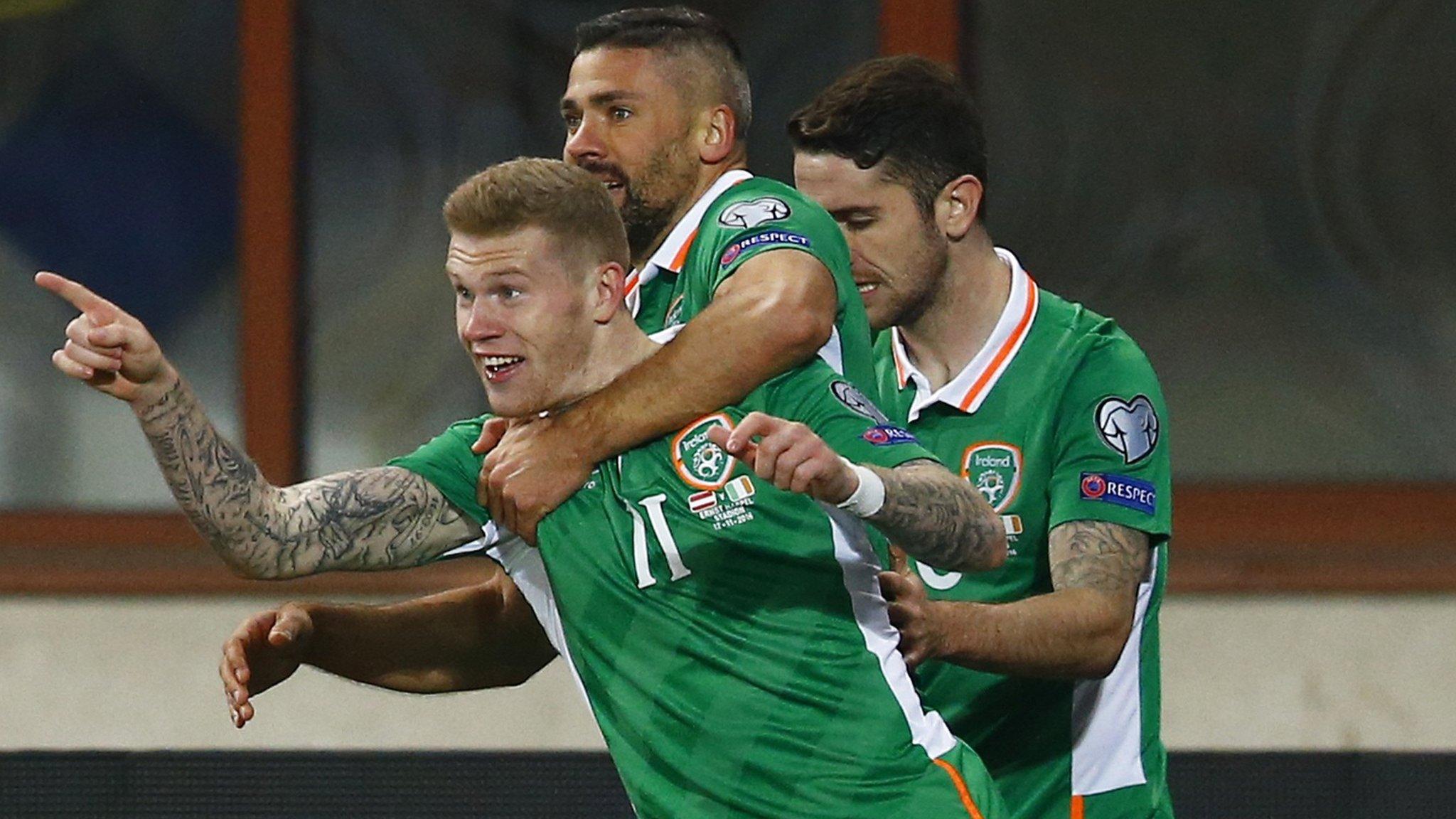 James McClean celebrates