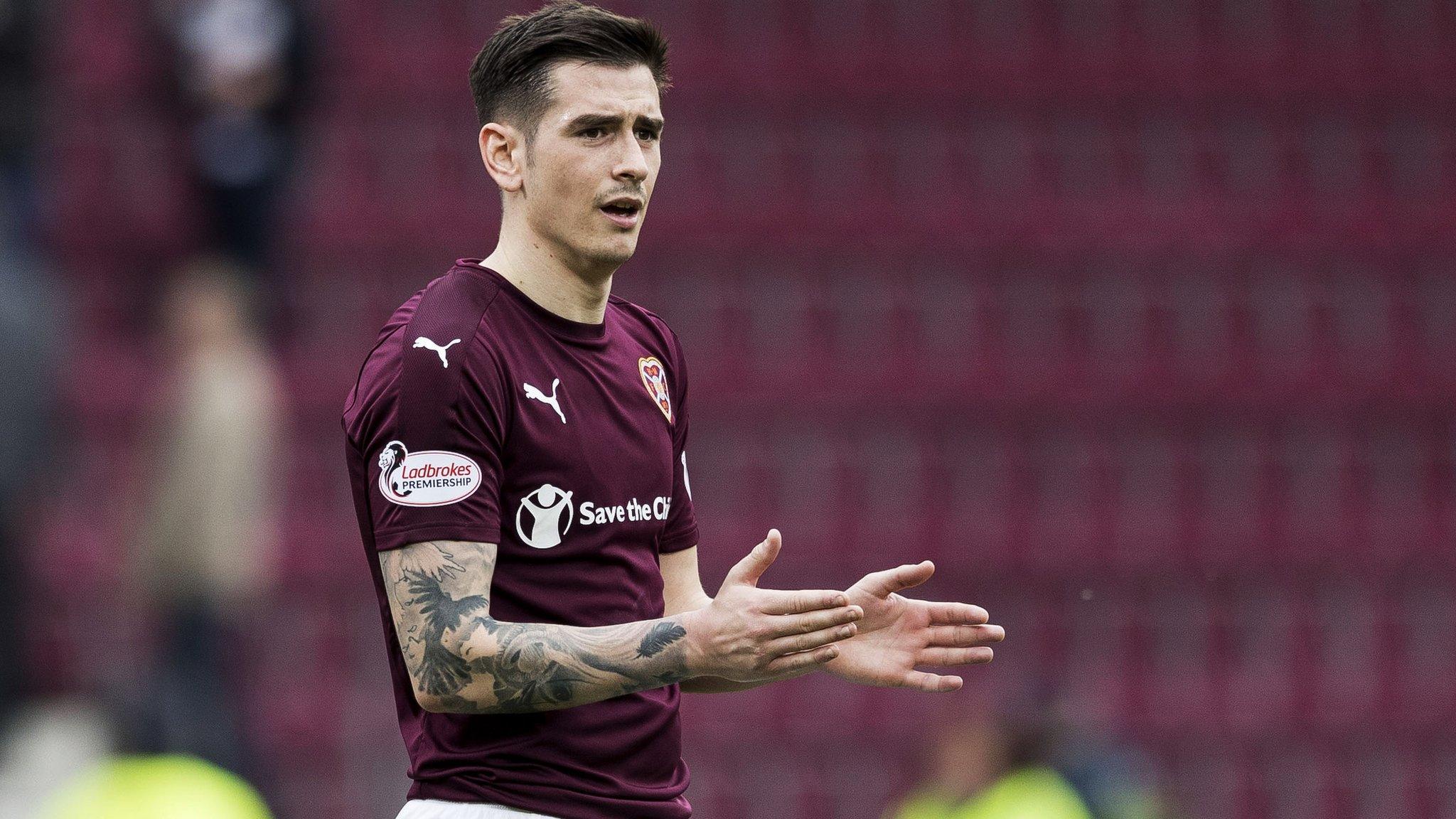 Hearts winger Jamie Walker