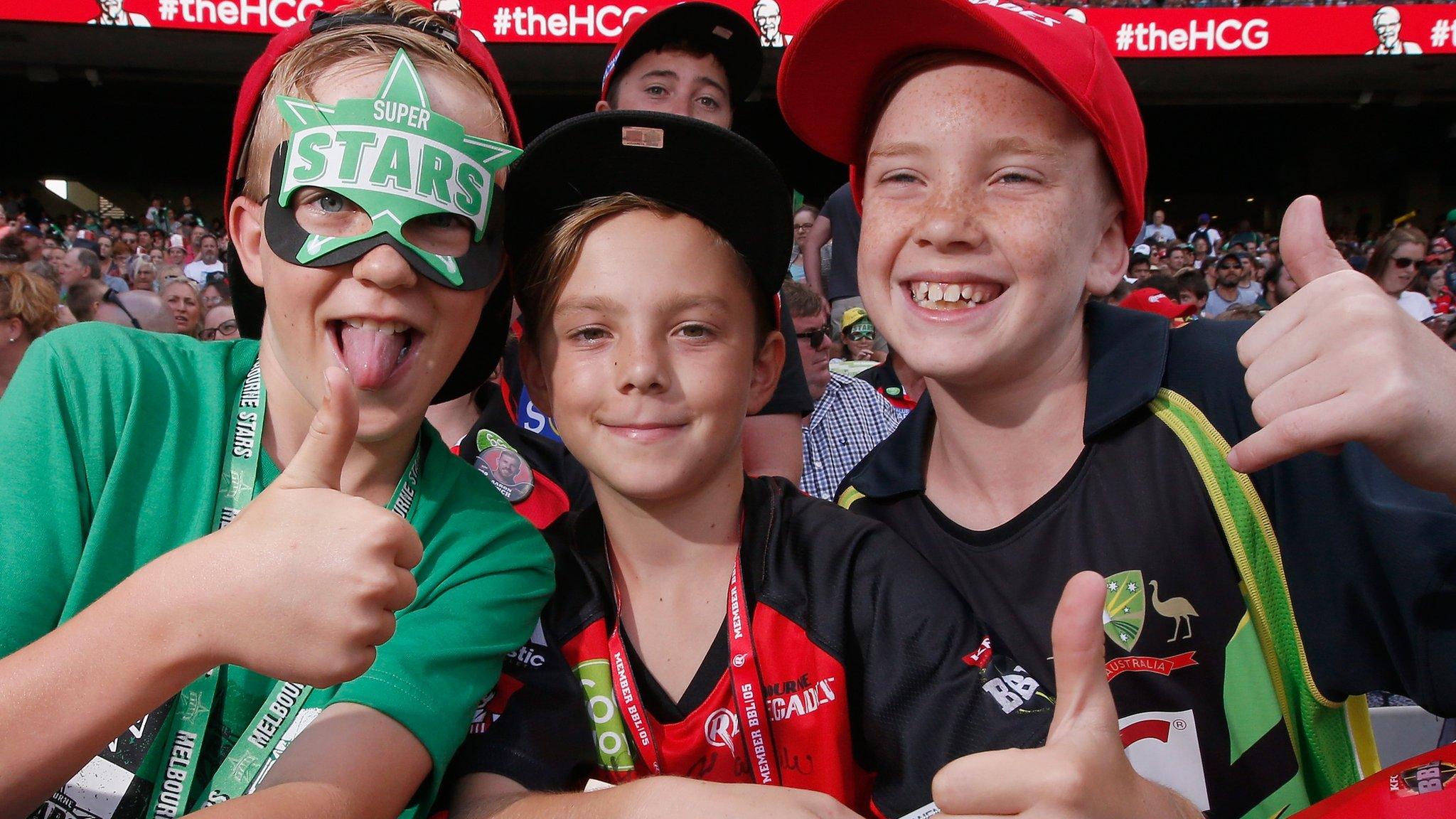 Fans at the Melbourne derby