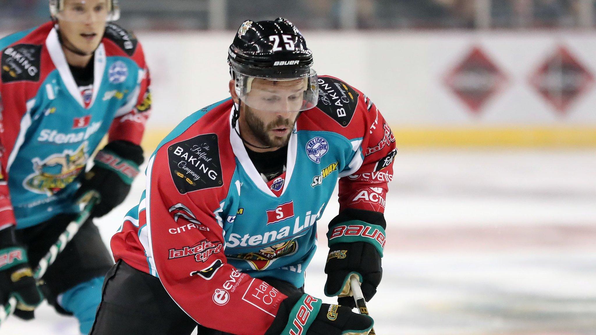 Blair Riley scored a late winner for the Belfast Giants in Scotland on Sunday