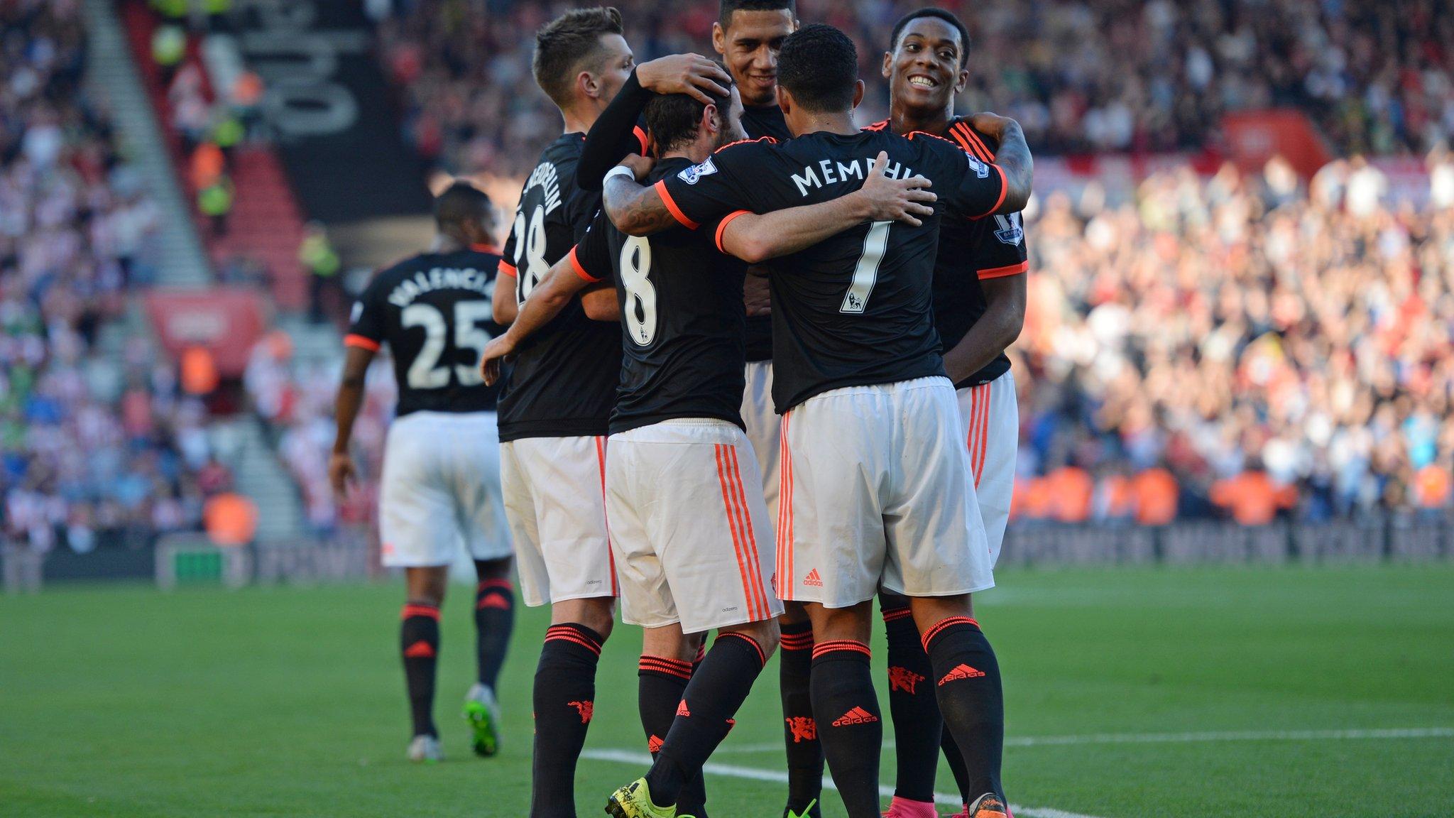 Manchester United celebrate