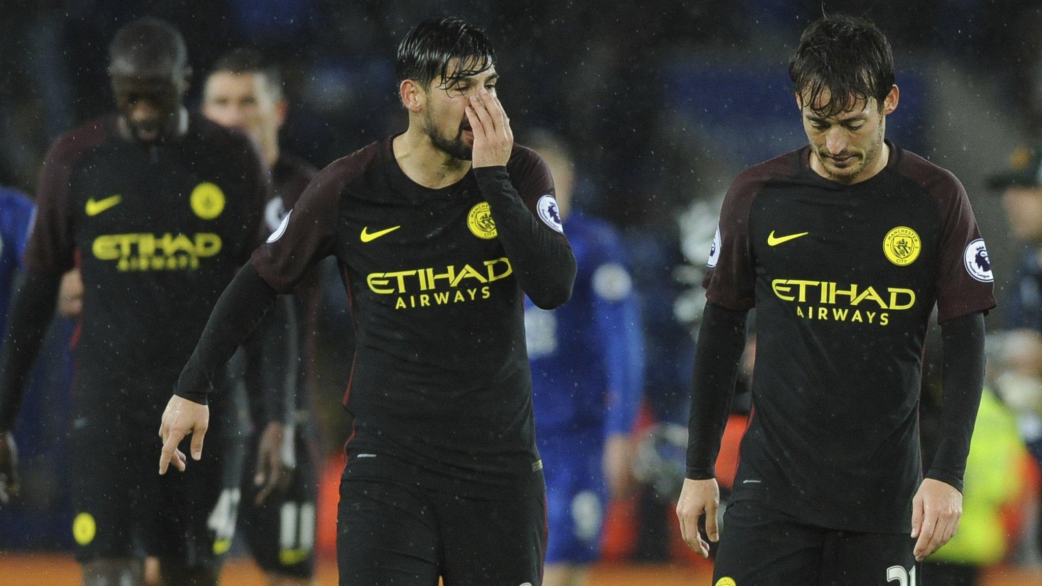 Manchester City lose to Leicester City