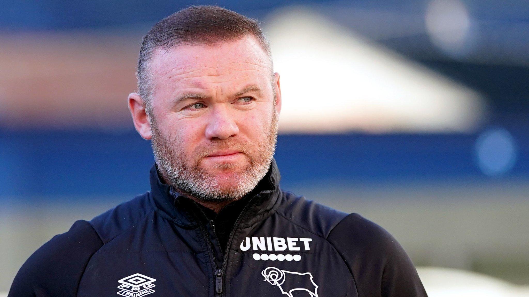 Derby County manager Wayne Rooney