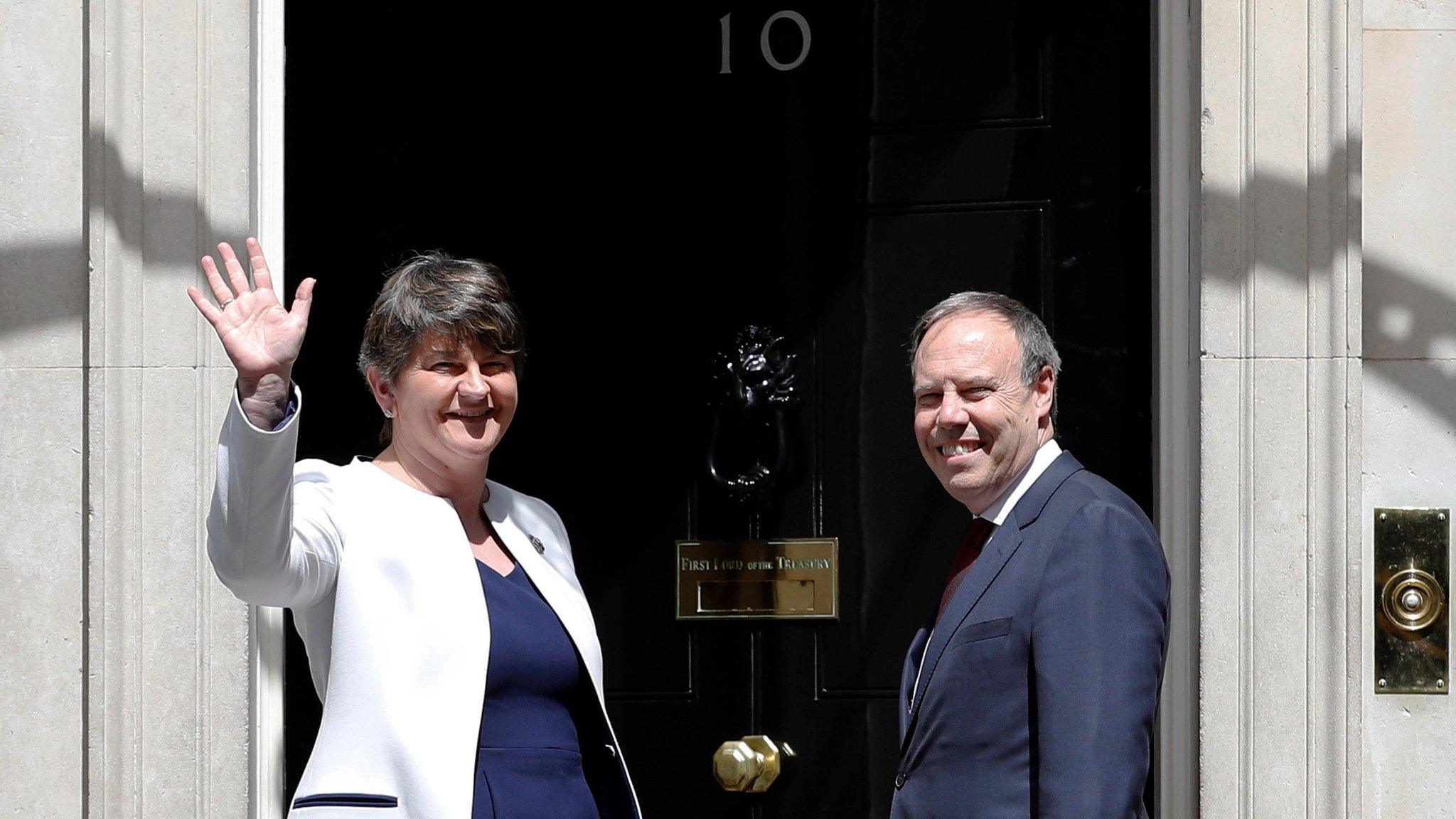 Arlene Foster and Nigel Dodds