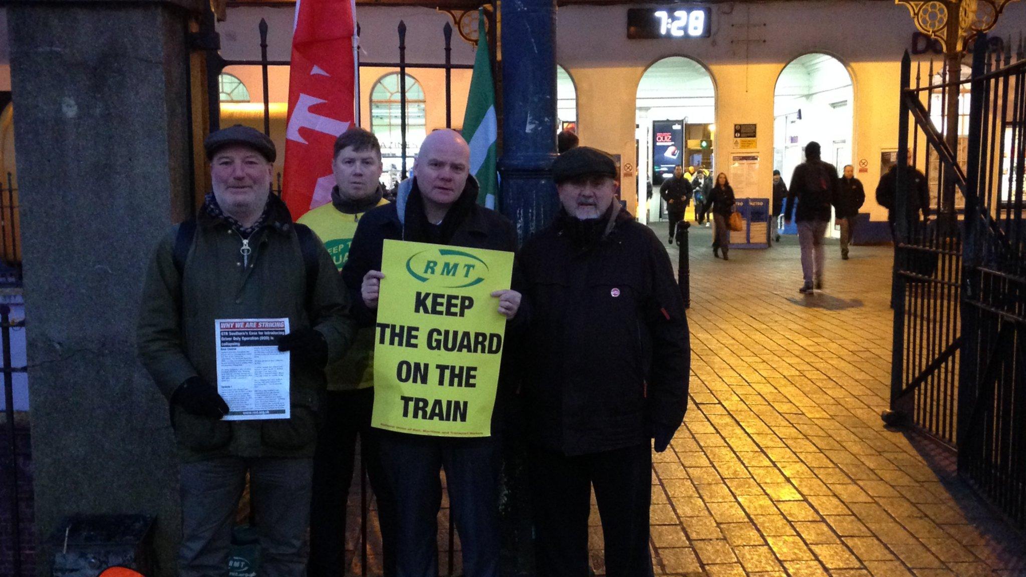 Picket line at Brighton